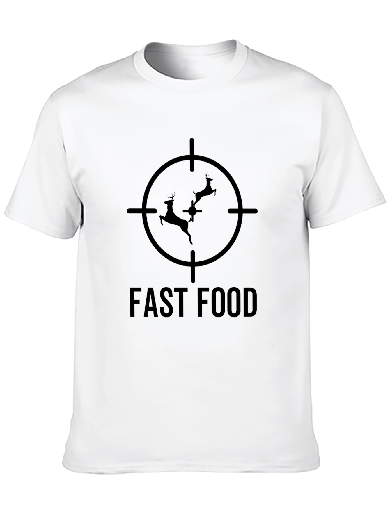 Fast Food Deer Target T-Shirt Hunting Tee