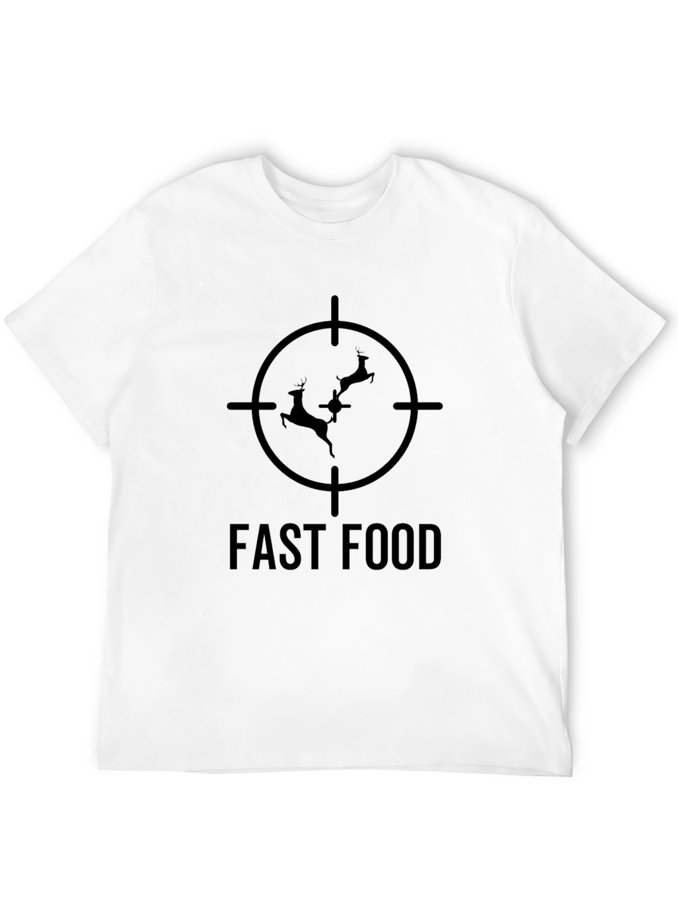 Fast Food Deer Target T-Shirt Hunting Tee