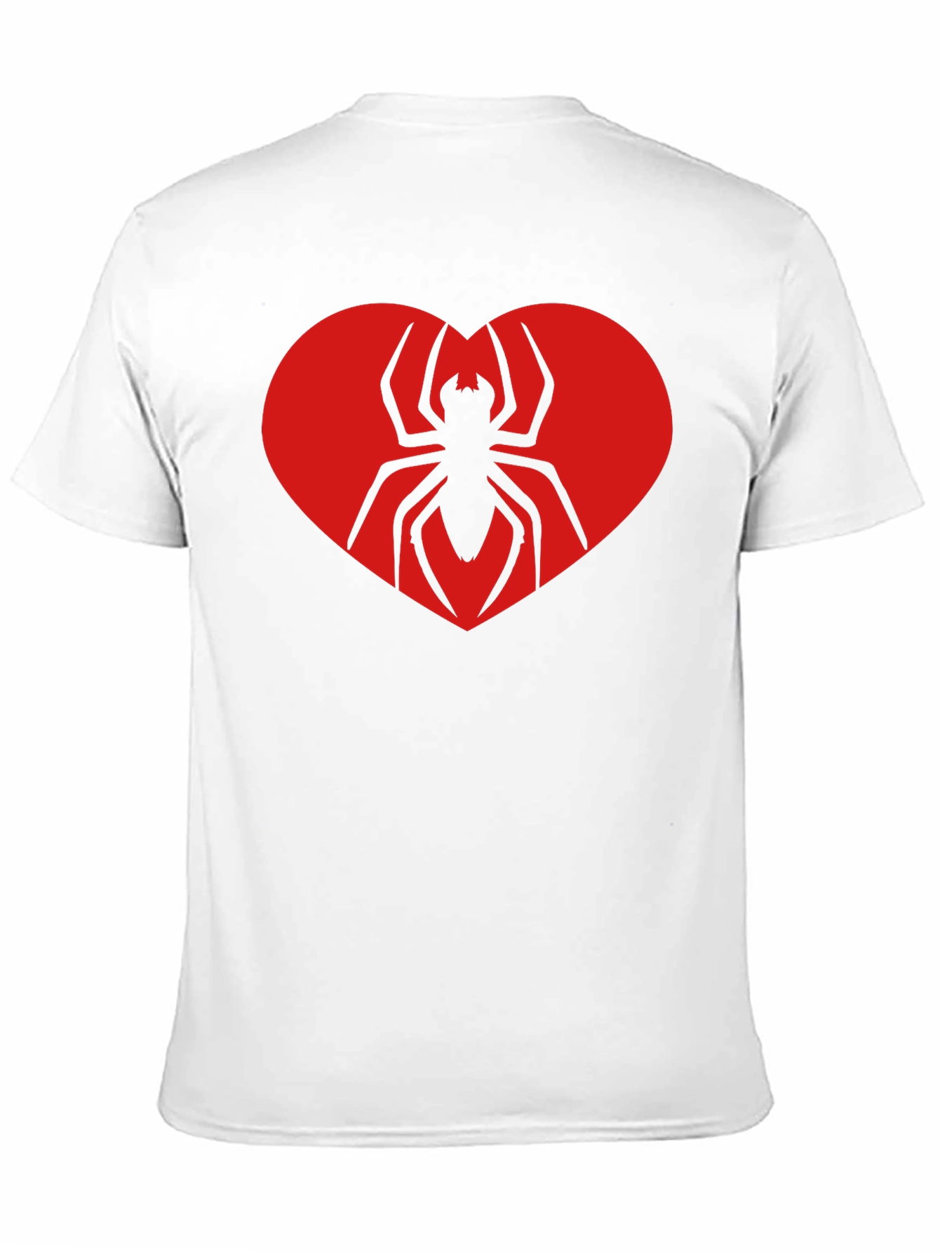 Spider Heart Graphic Tee - Black Cotton T-Shirt