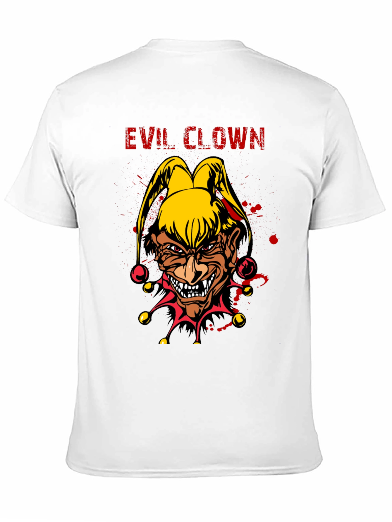 Evil Clown Graphic Tee - Mens Black T-Shirt