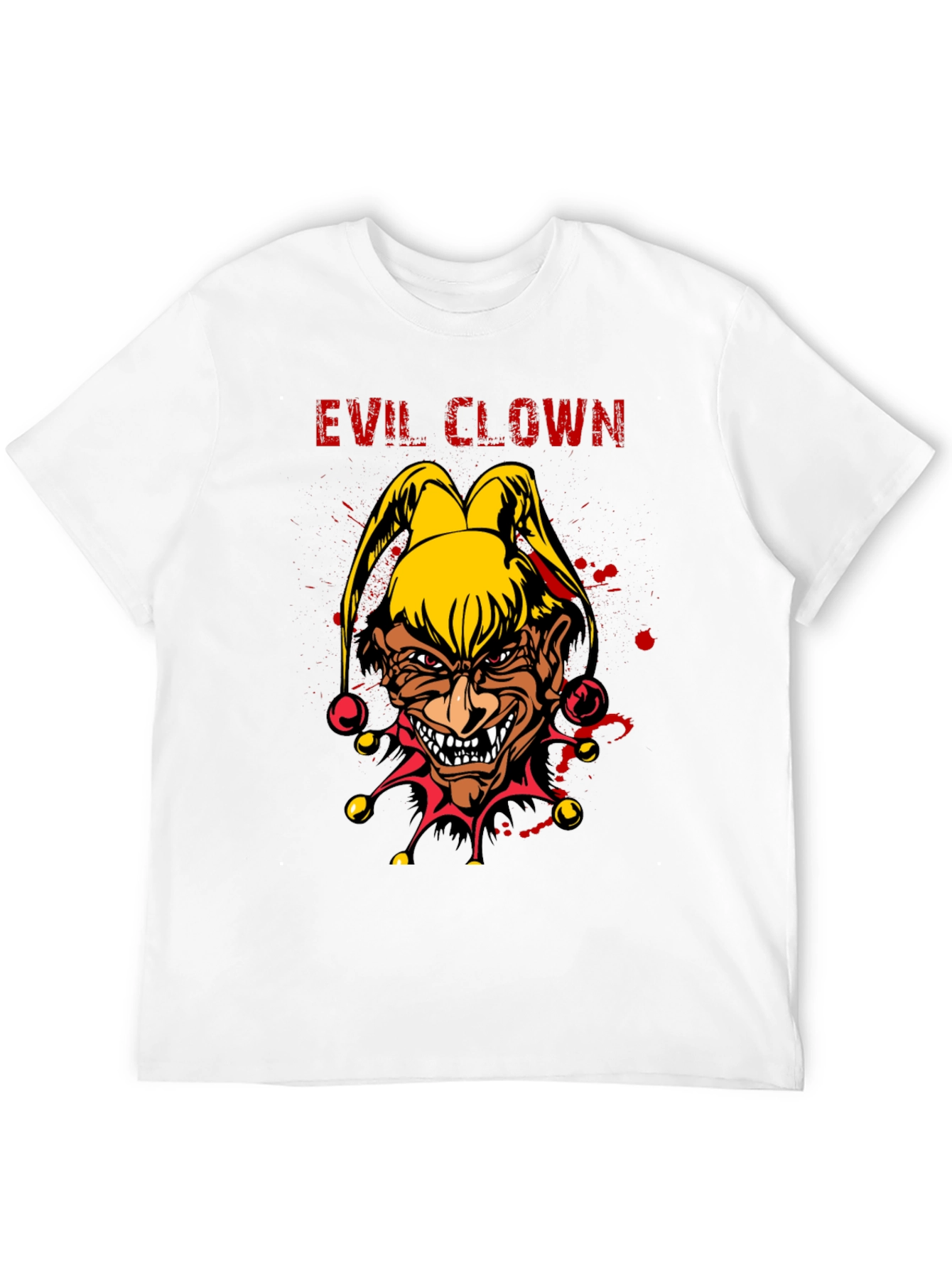 Evil Clown Graphic Tee - Mens Black T-Shirt