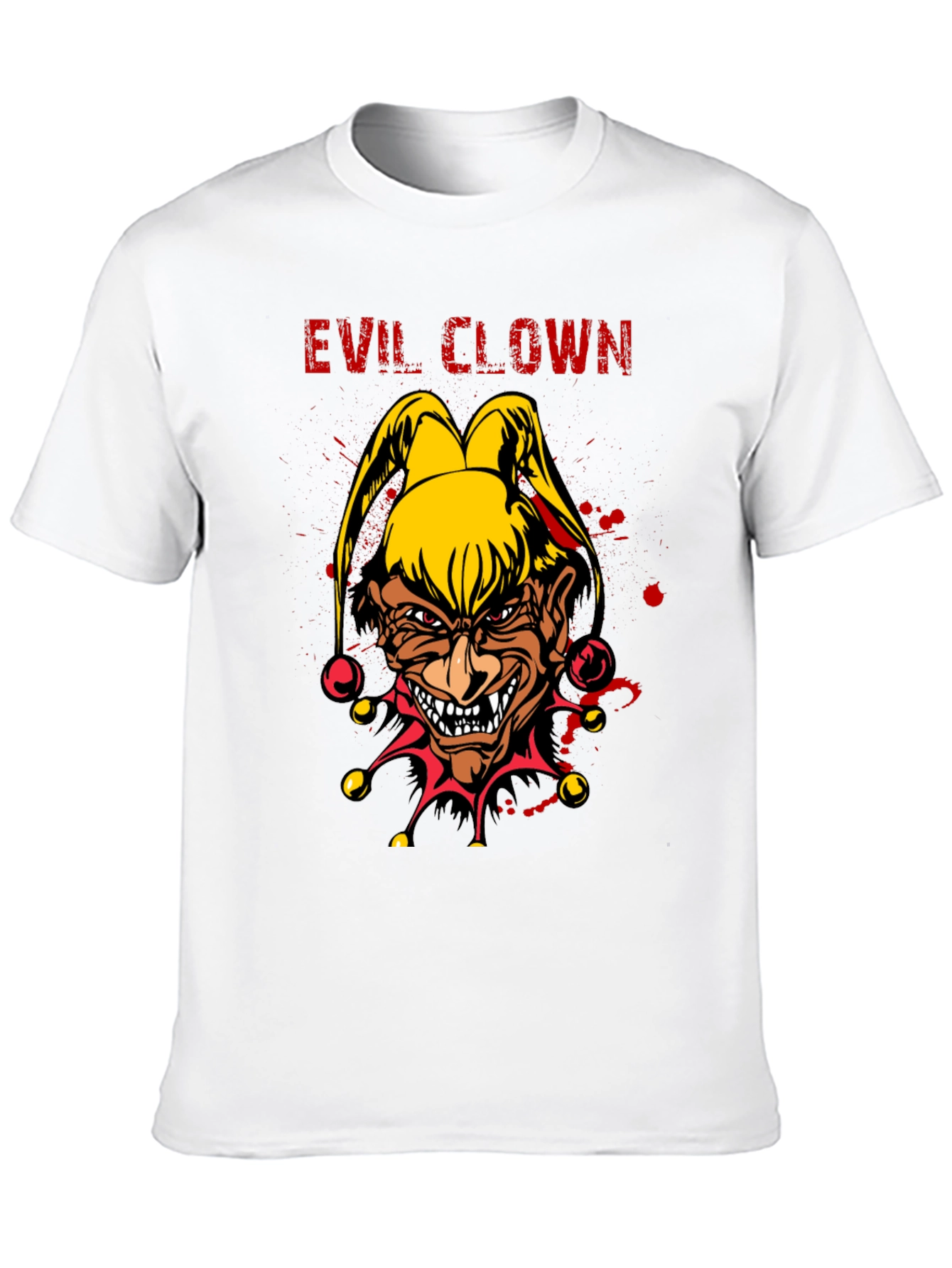 Evil Clown Graphic Tee - Mens Black T-Shirt