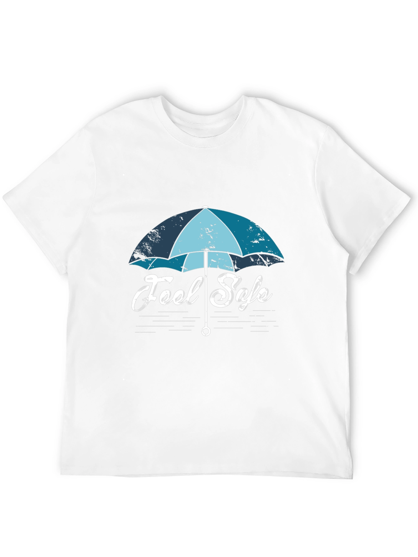 Feel Safe Umbrella Graphic T-Shirt - Black Cotton Tee