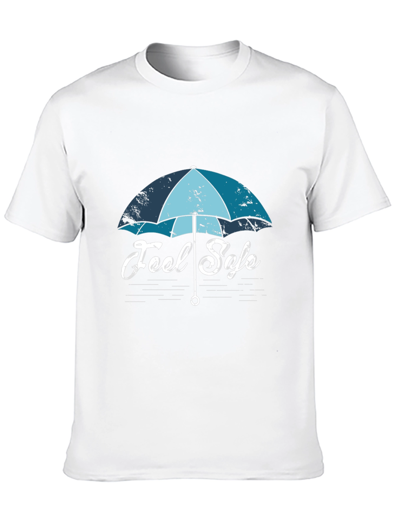 Feel Safe Umbrella Graphic T-Shirt - Black Cotton Tee
