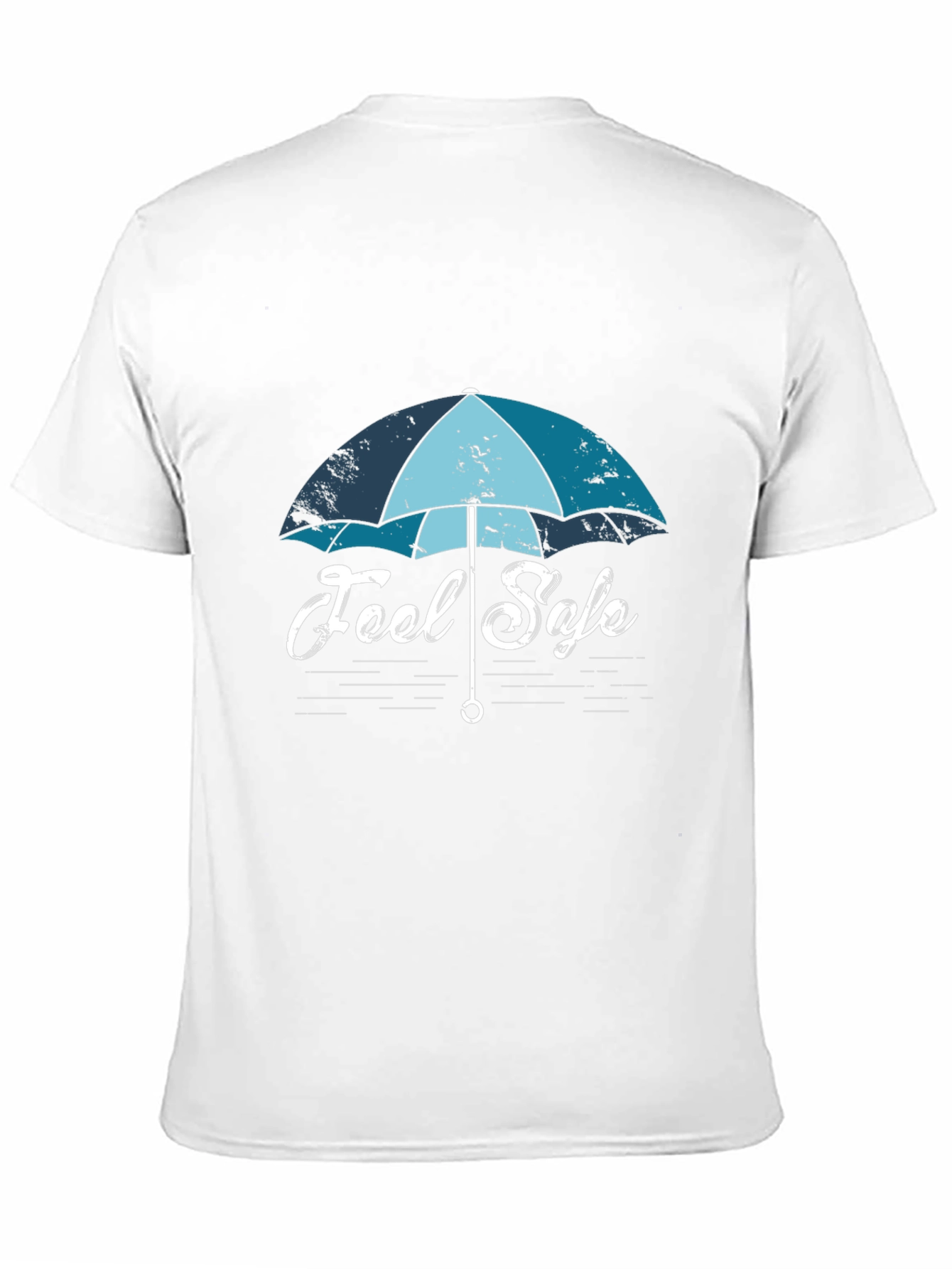 Feel Safe Umbrella Graphic T-Shirt - Black Cotton Tee