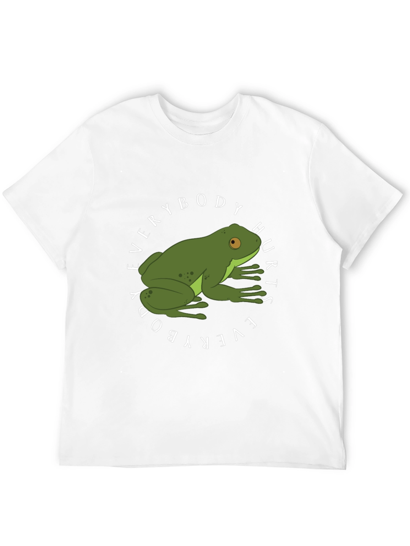 Everybody Hurts Frog Graphic Black T-Shirt