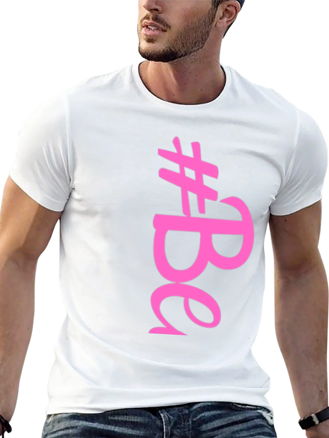Stylish #Be T-Shirt - Black