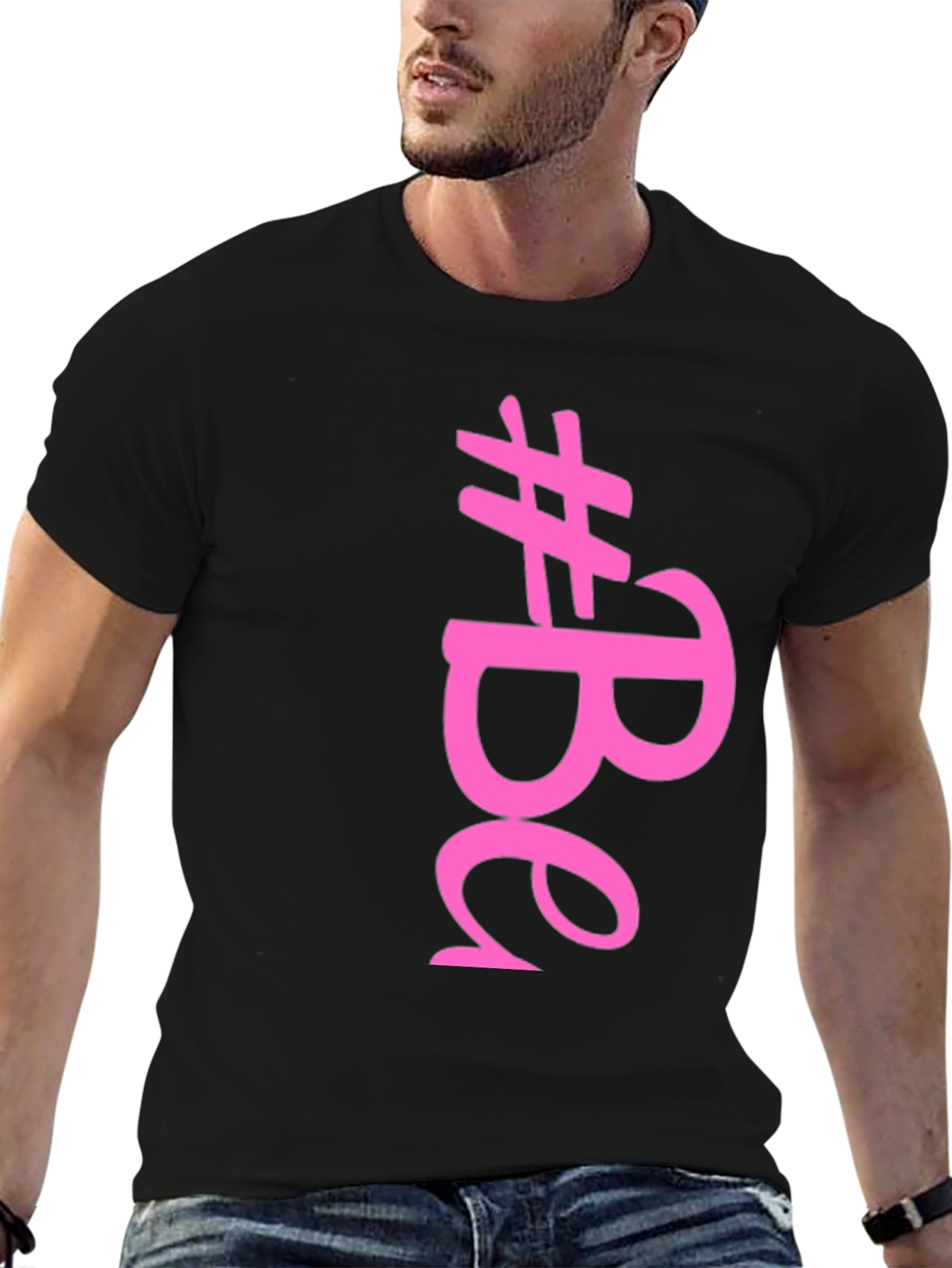 Stylish #Be T-Shirt - Black