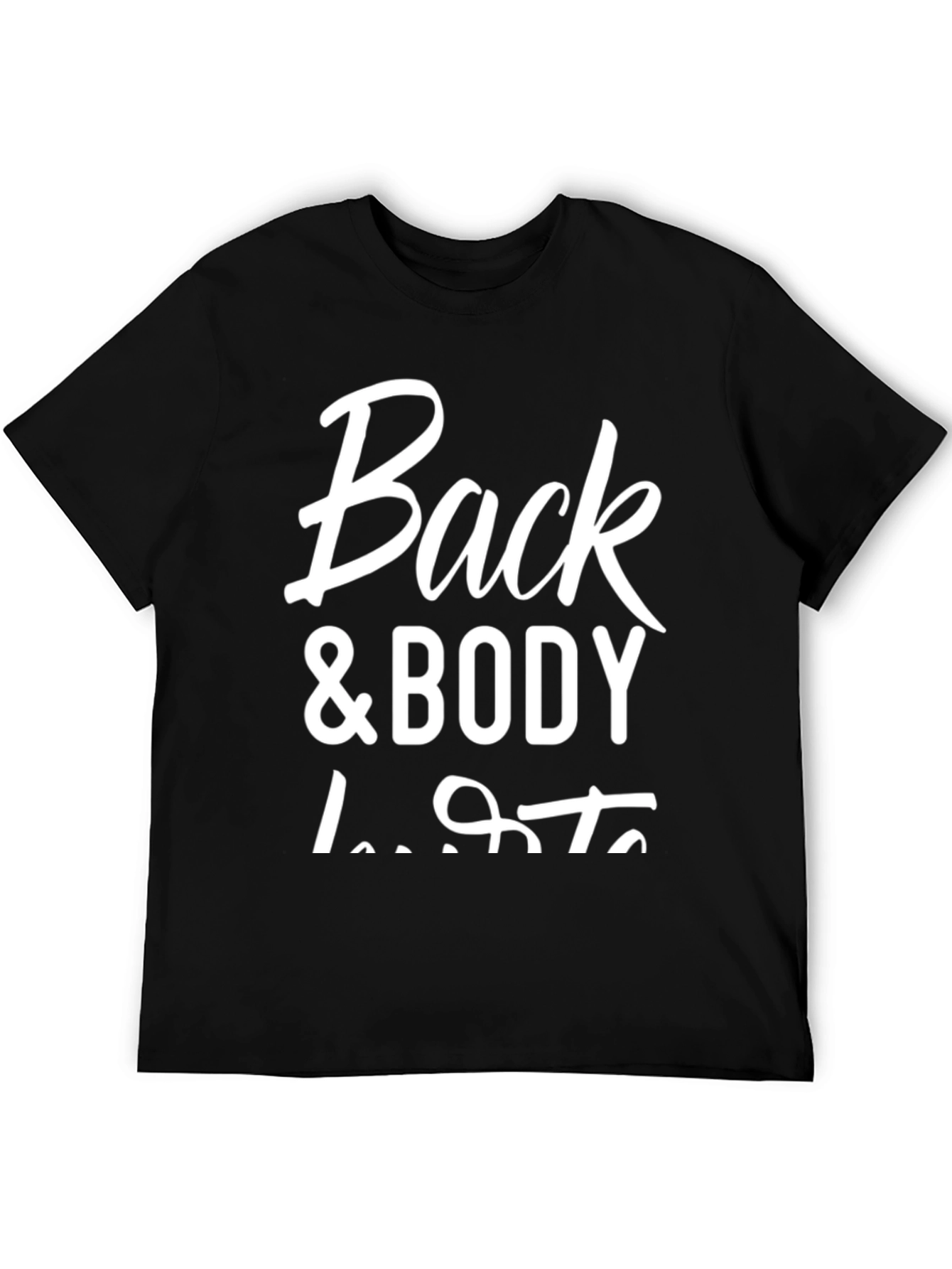 Back & Body Dude Lifts Black Graphic Tee