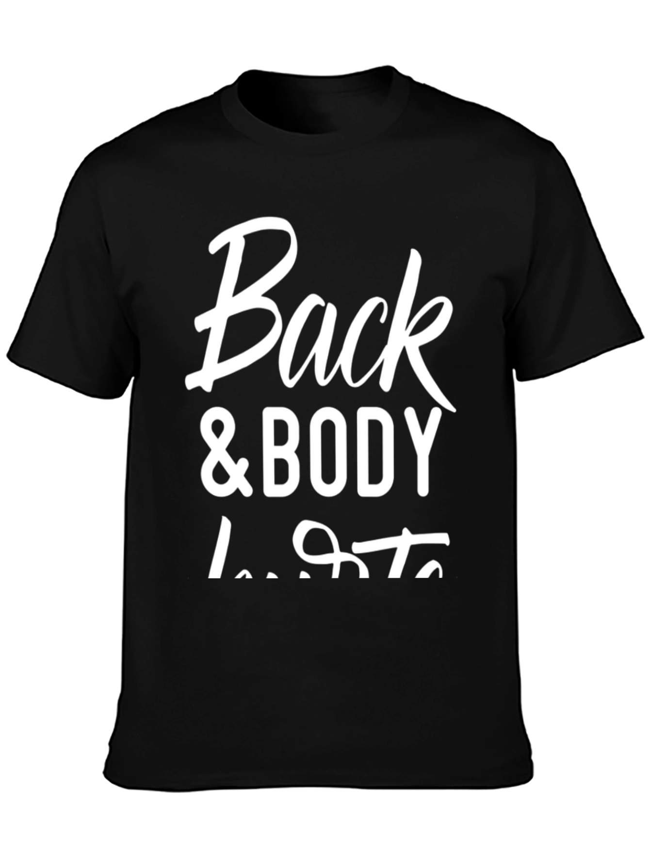 Back & Body Dude Lifts Black Graphic Tee