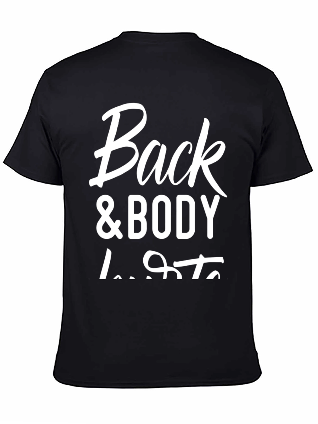 Back & Body Dude Lifts Black Graphic Tee