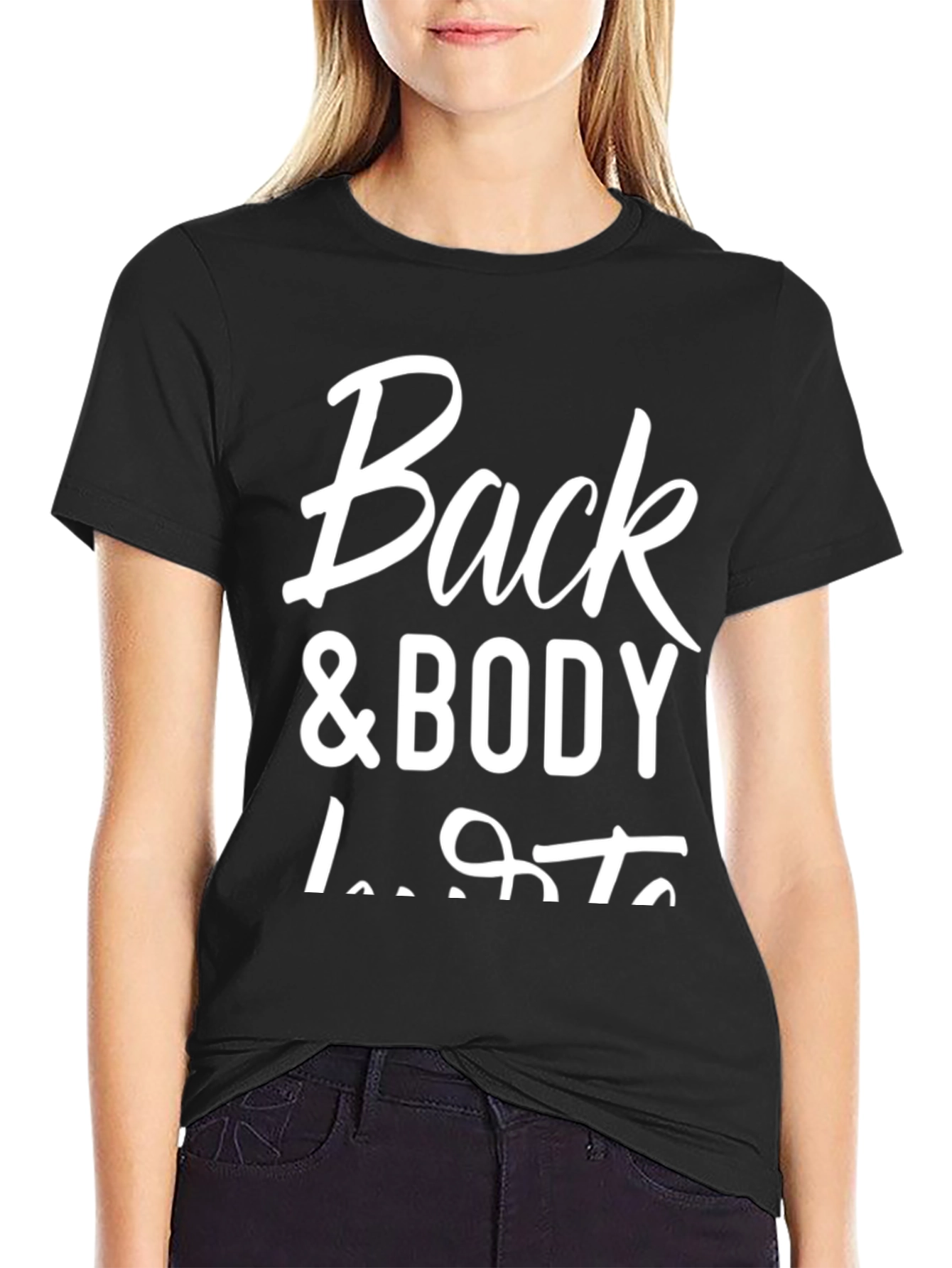 Back & Body Dude Lifts Black Graphic Tee