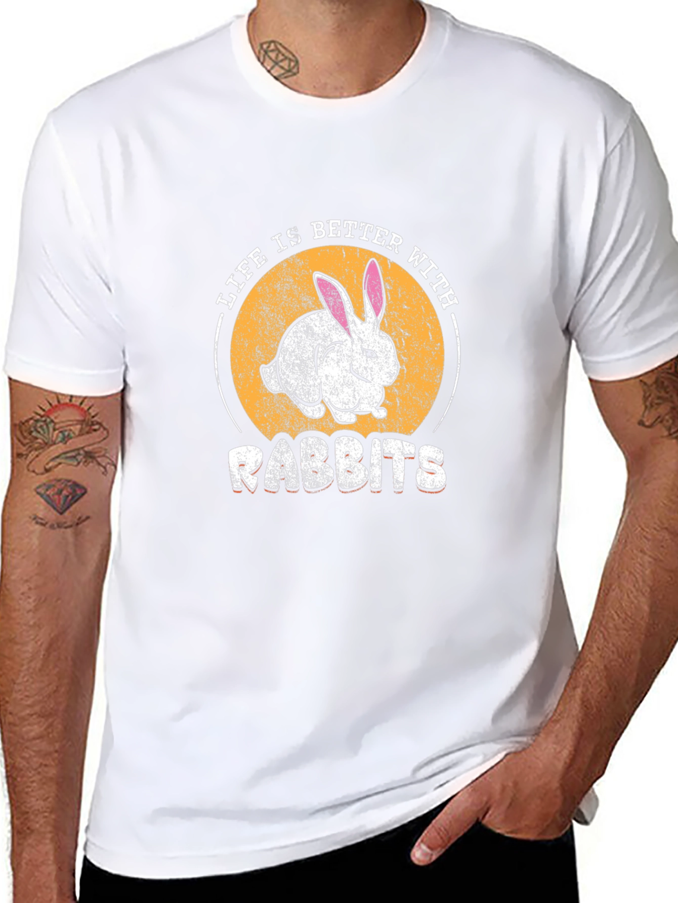 Life is Better with Rabbits Graphic T-Shirt