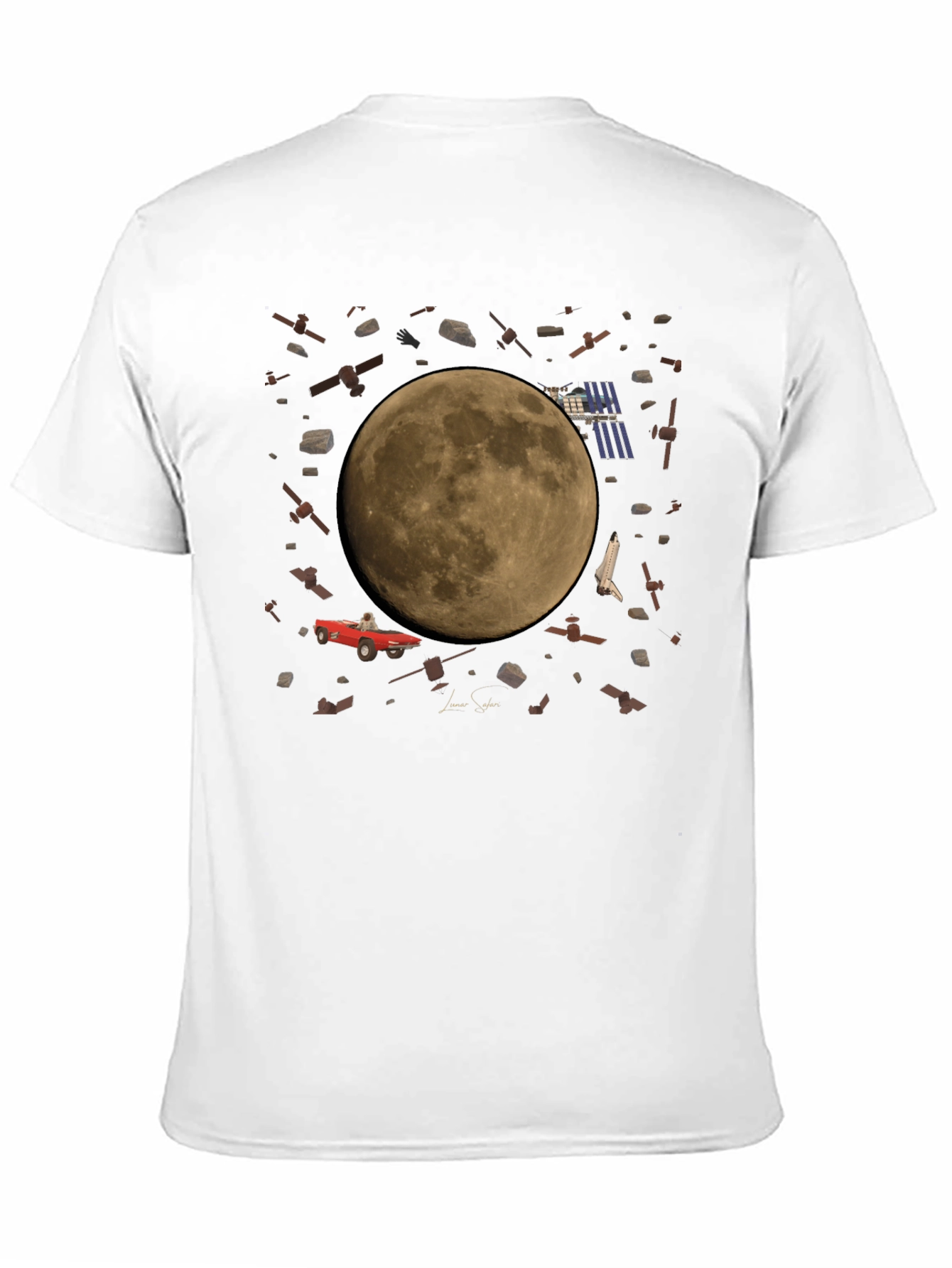 Space Oddity T-Shirt - Moon Car Satellites