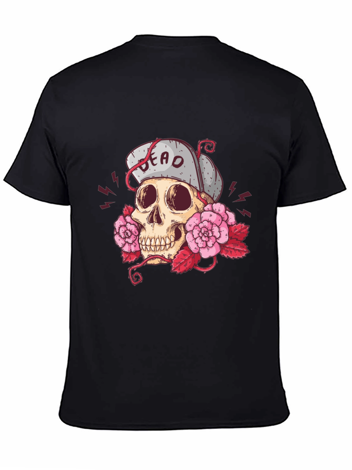Skull & Roses Graphic T-Shirt - Dead Inside!