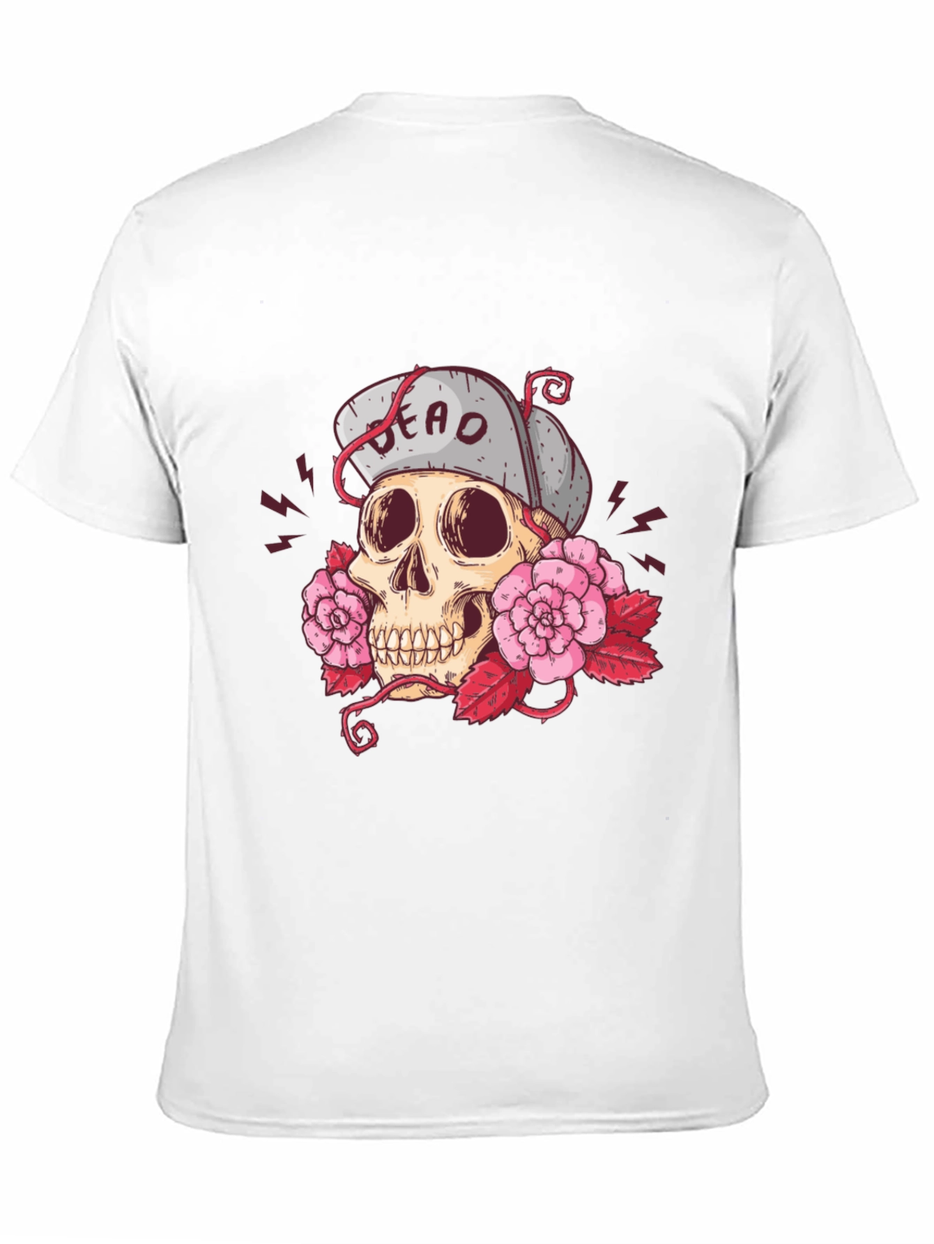 Skull & Roses Graphic T-Shirt - Dead Inside!