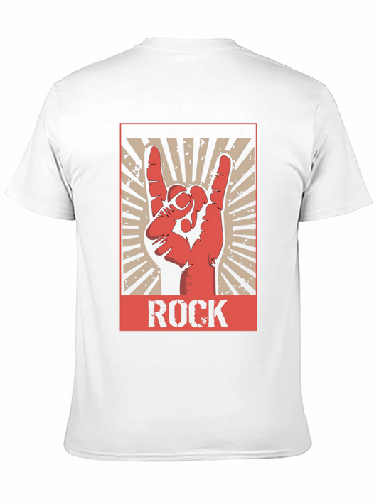 Rock Hand Sign T-Shirt - Black Graphic Tee