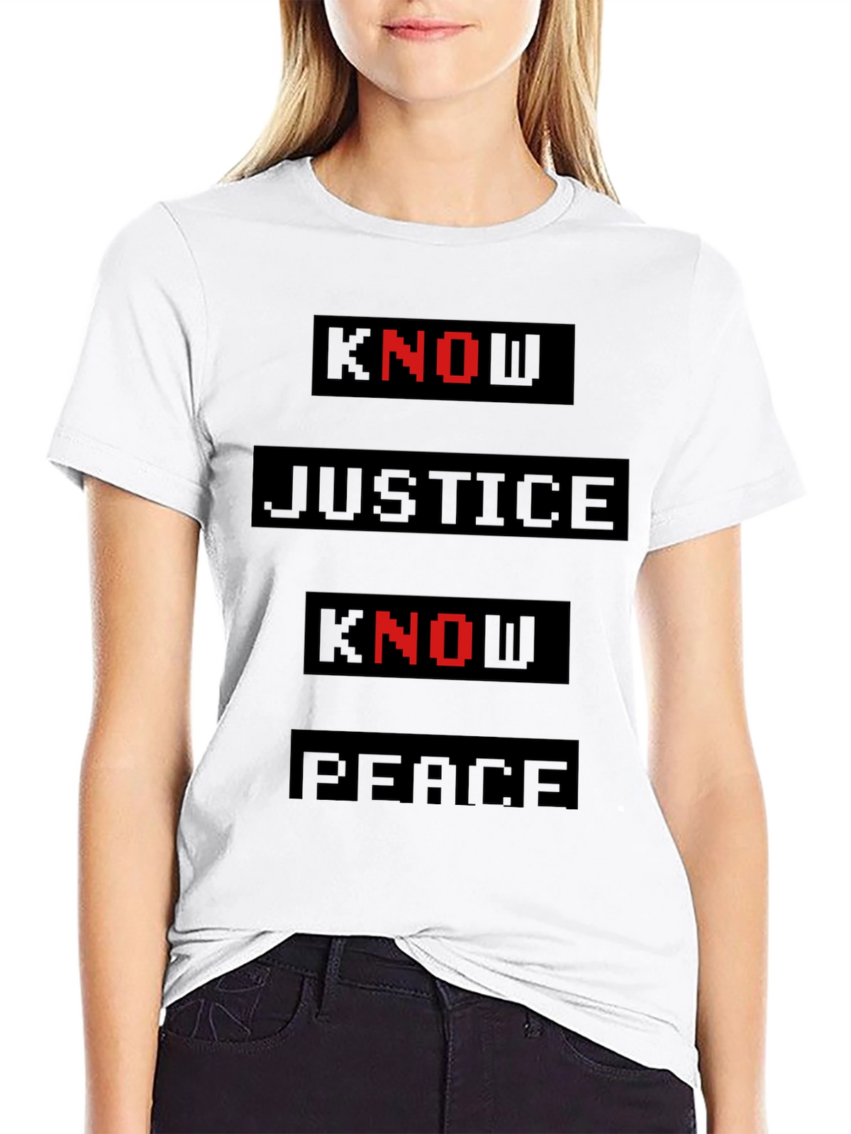 Know Justice Know Peace Graphic Tee