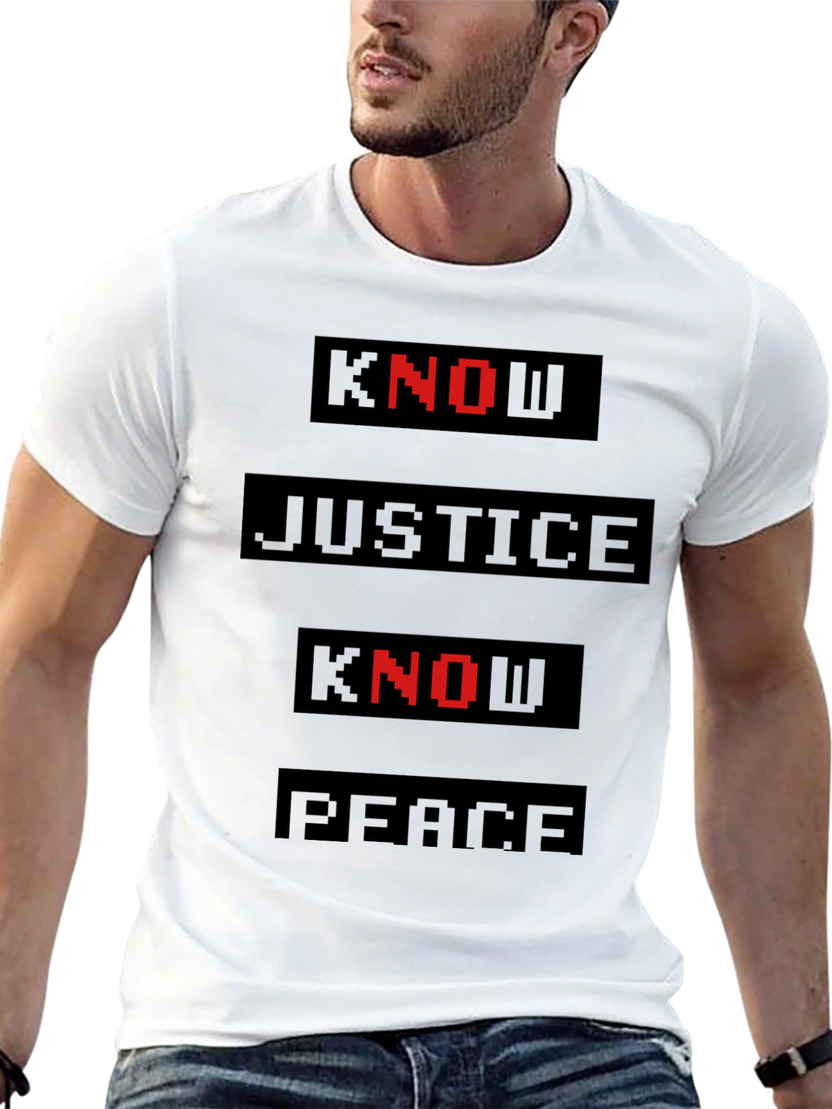 Know Justice Know Peace Graphic Tee