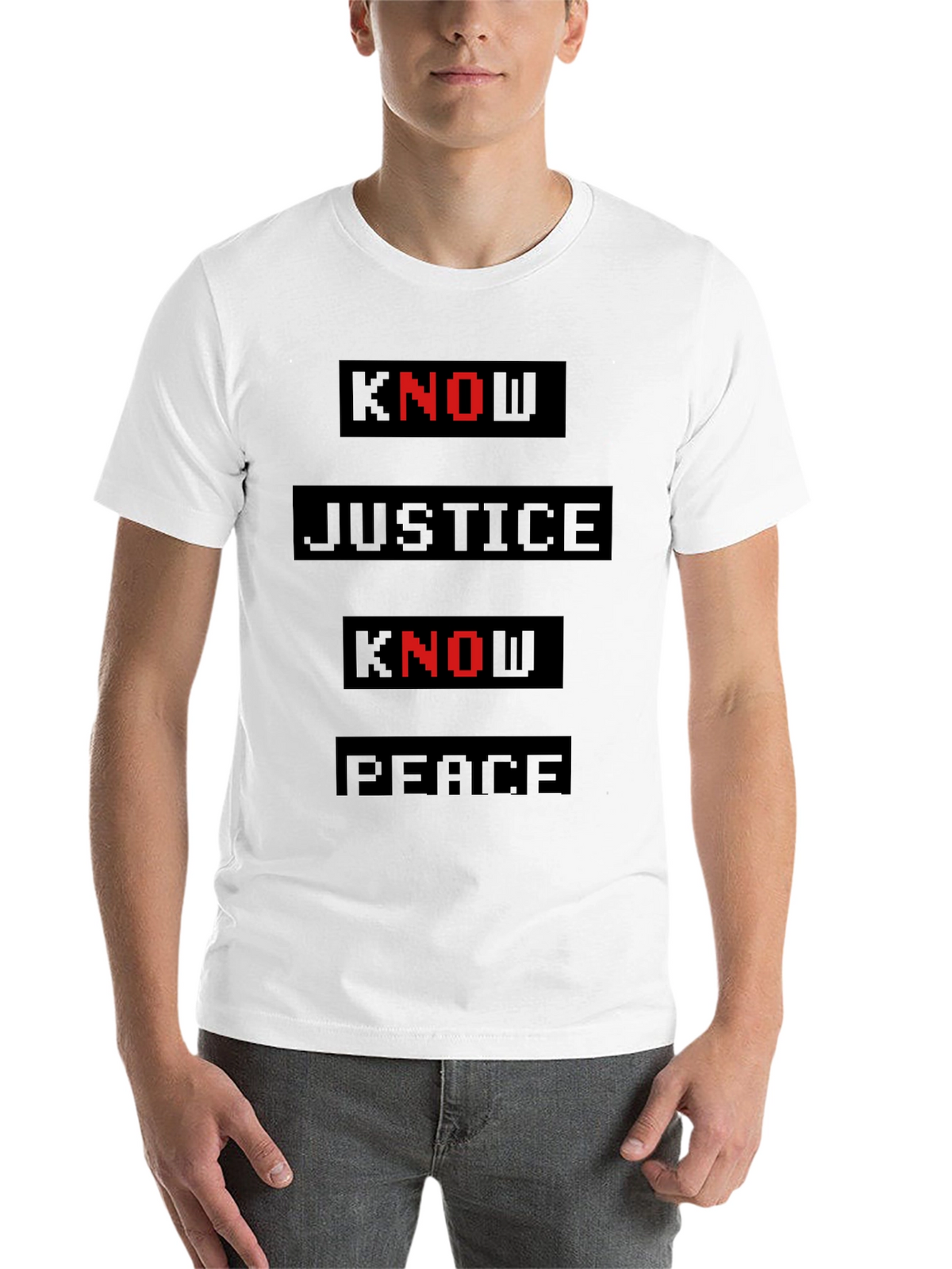 Know Justice Know Peace Graphic Tee