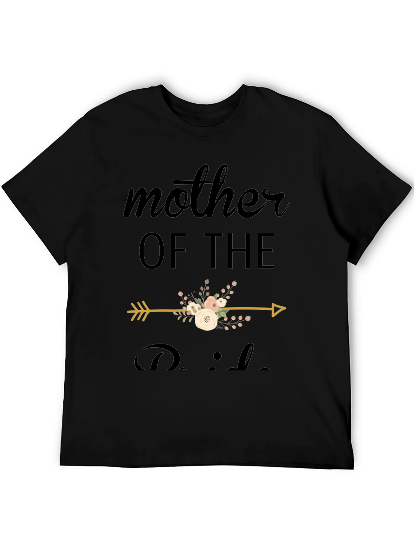 Mother of the Bride Floral Arrow T-Shirt