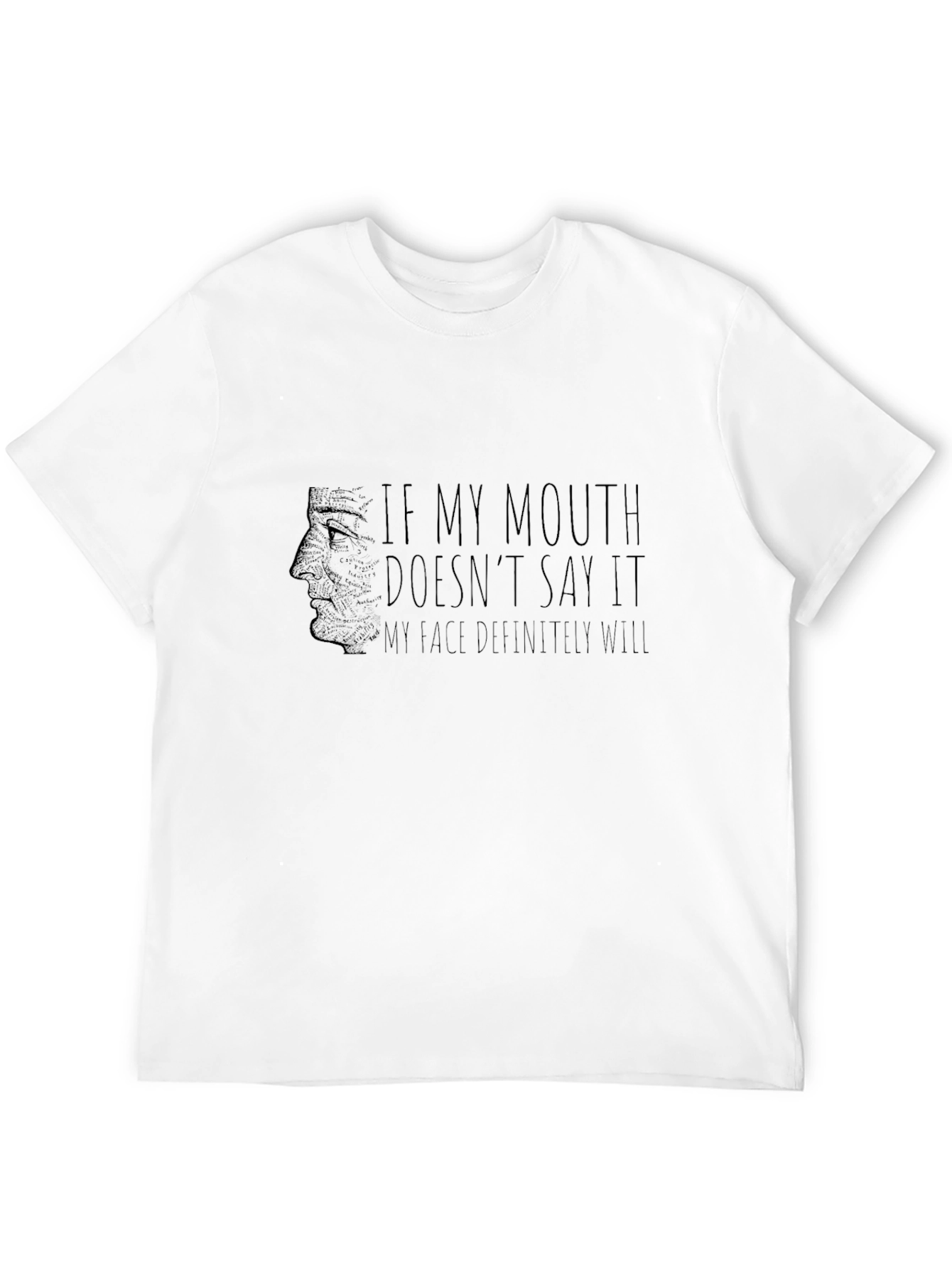 Expressive Face T-Shirt - Black Humor Tee