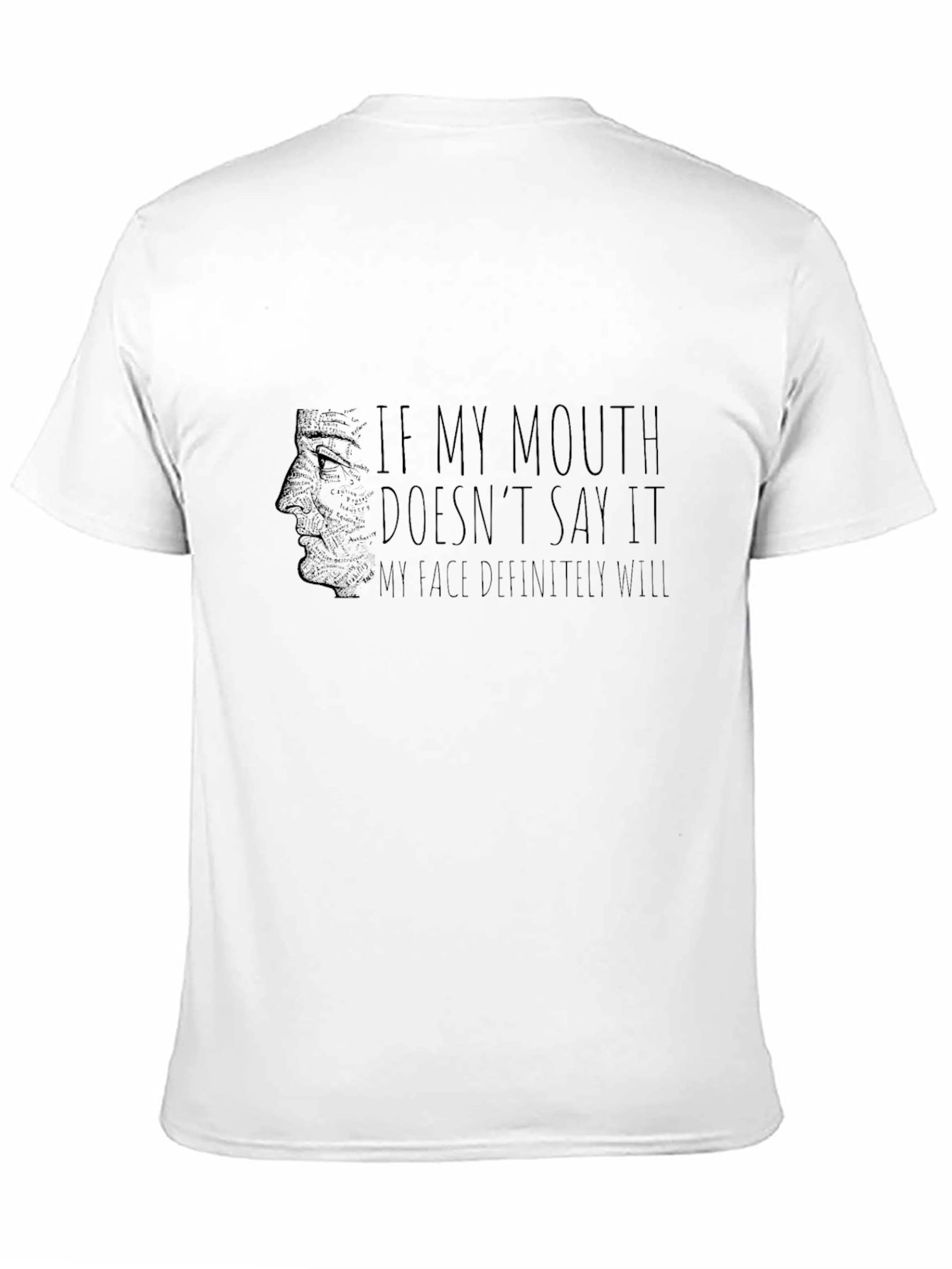 Expressive Face T-Shirt - Black Humor Tee