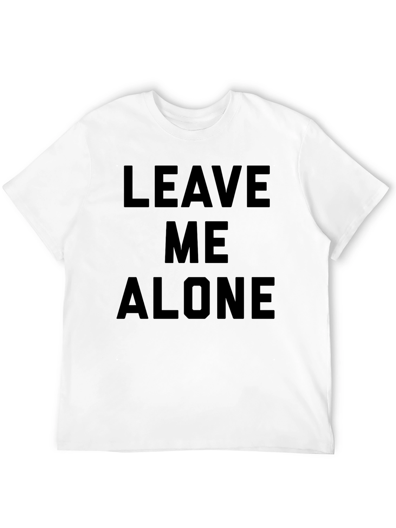Leave Me Alone Black Graphic Tee