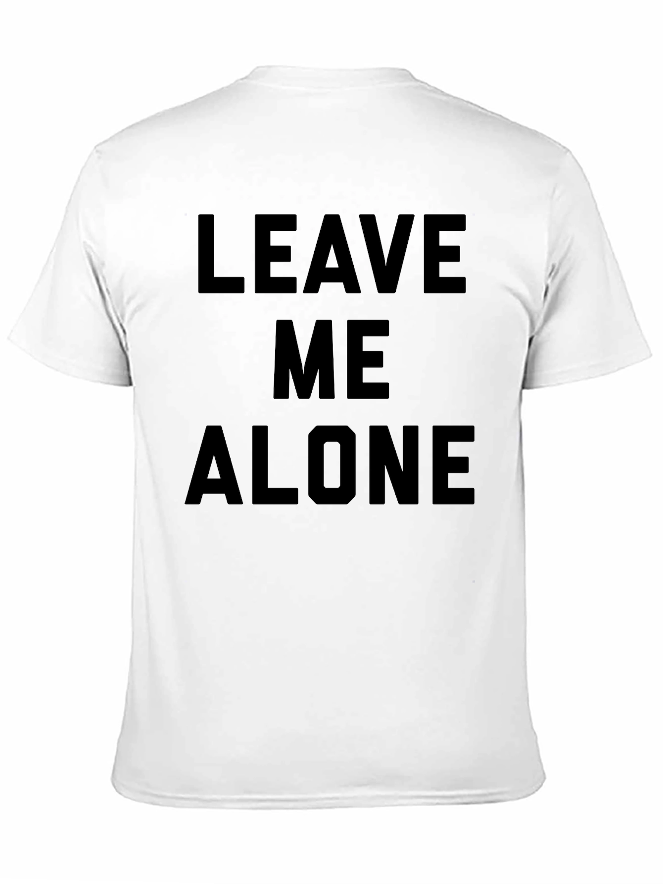 Leave Me Alone Black Graphic Tee