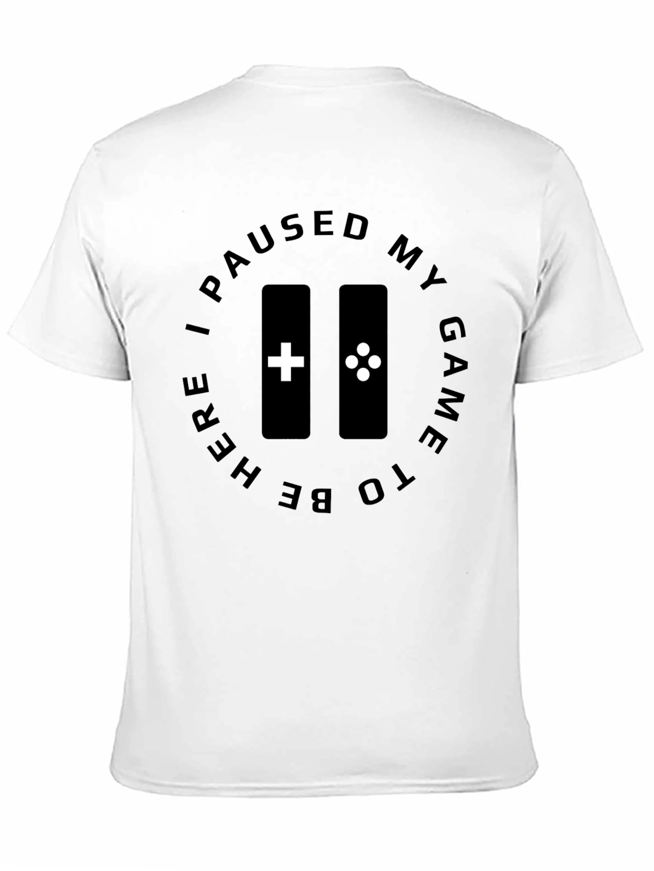 Gamer Pause T-Shirt - Black Graphic Tee