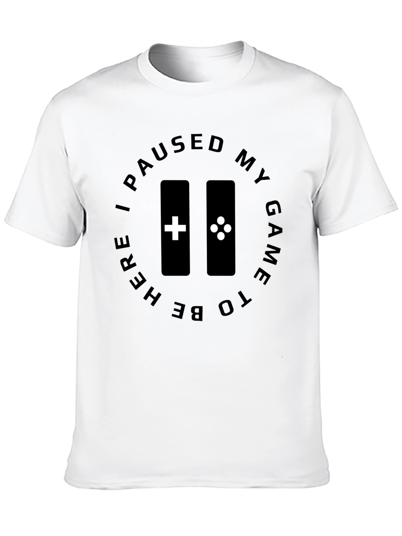 Gamer Pause T-Shirt - Black Graphic Tee