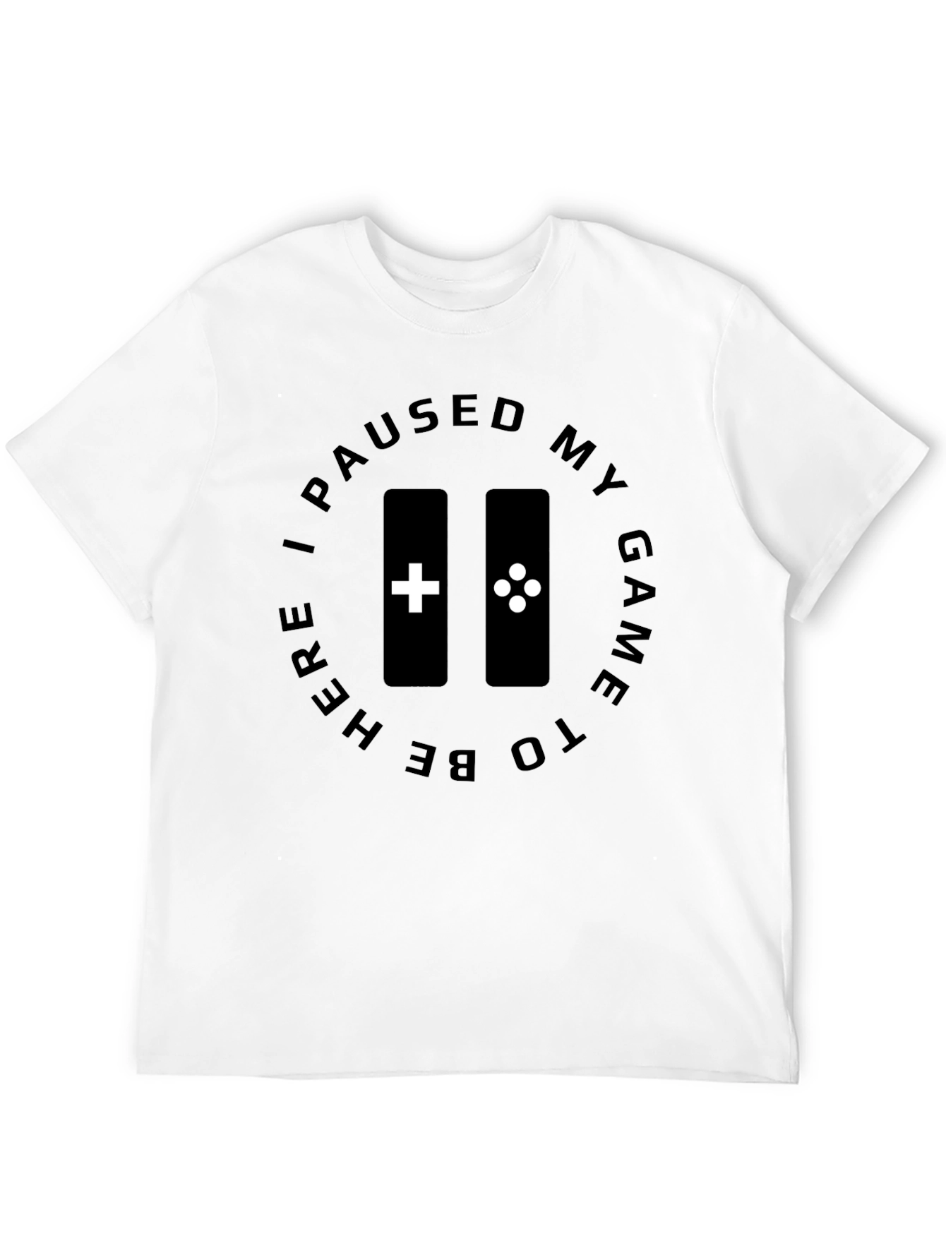 Gamer Pause T-Shirt - Black Graphic Tee