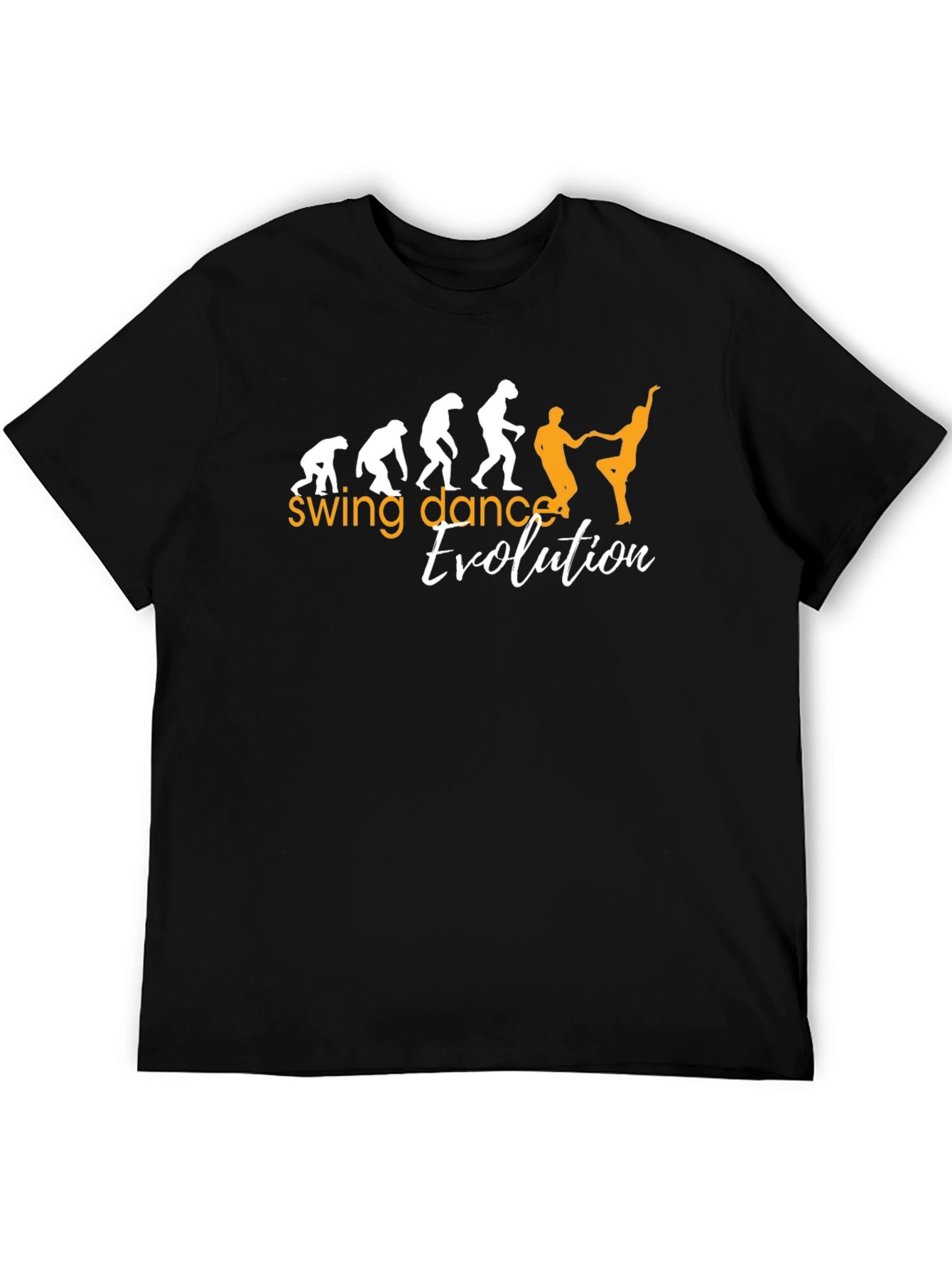 Swing Dance Evolution Graphic Tee - Black