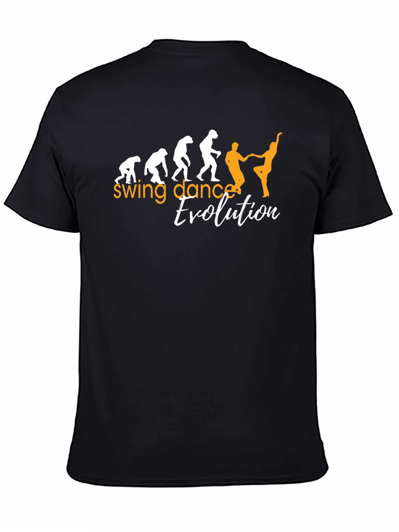 Swing Dance Evolution Graphic Tee - Black