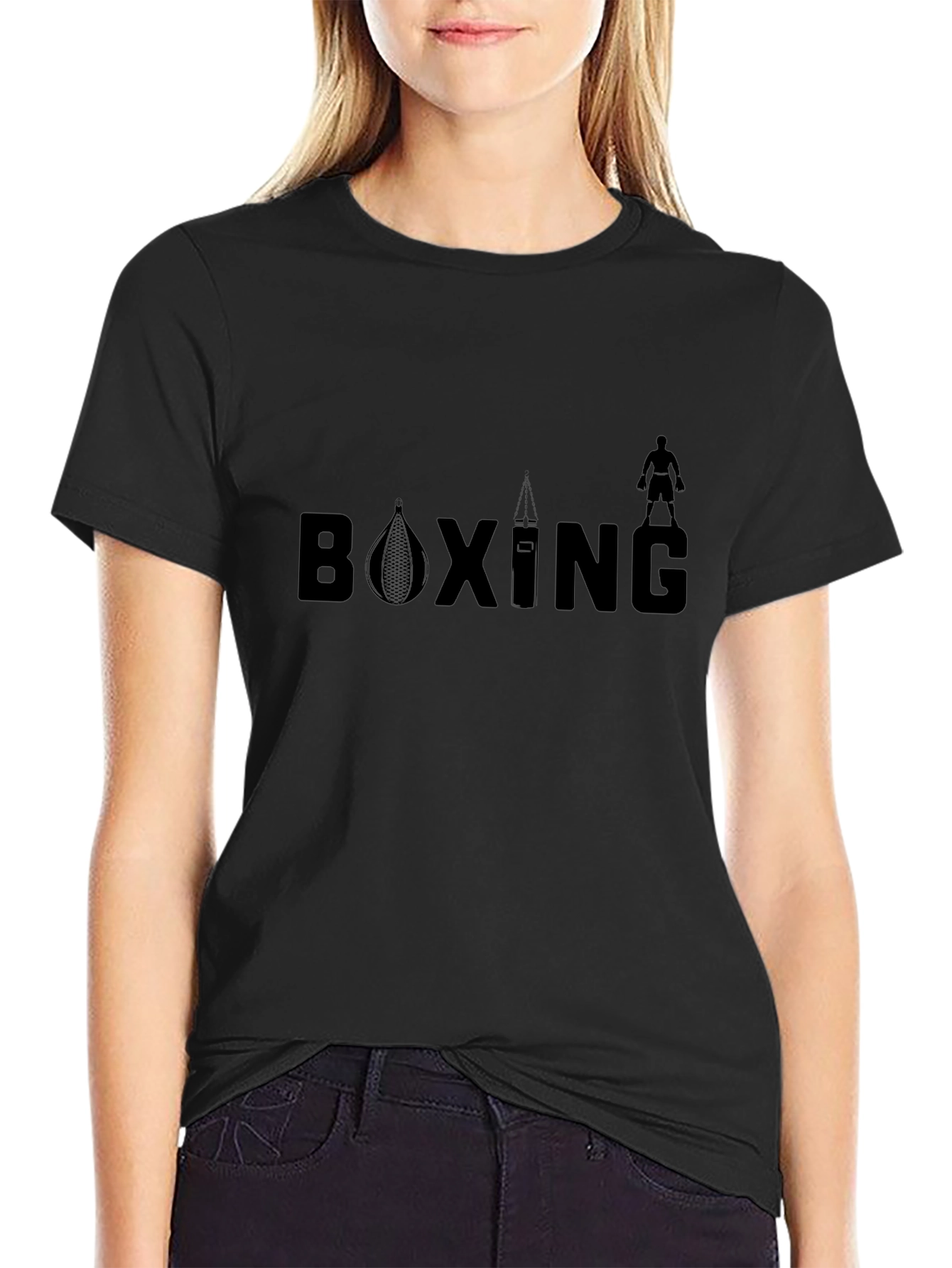 Boxing Graphic Tee - Black T-Shirt