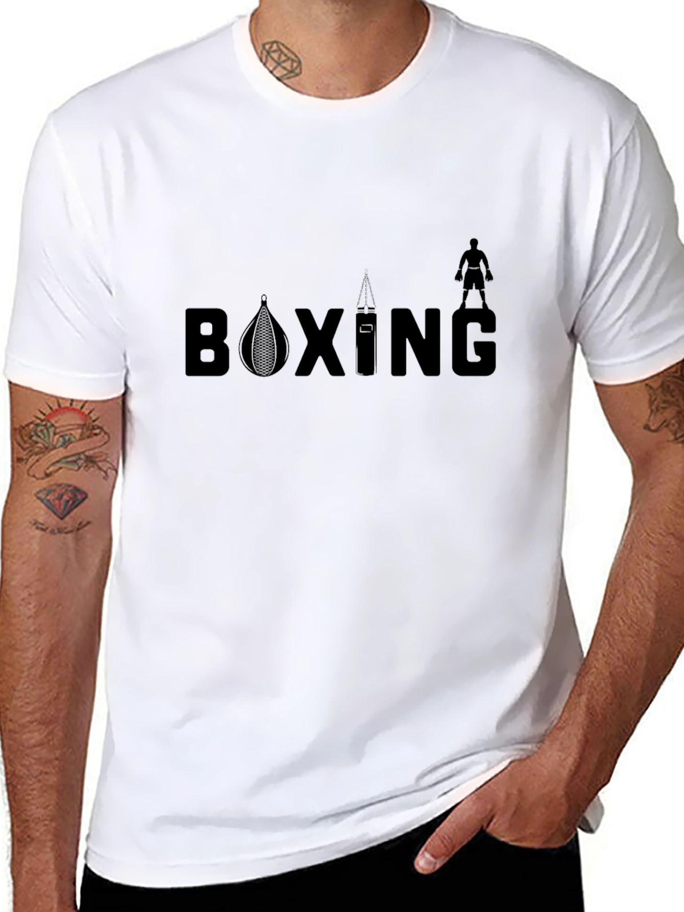 Boxing Graphic Tee - Black T-Shirt