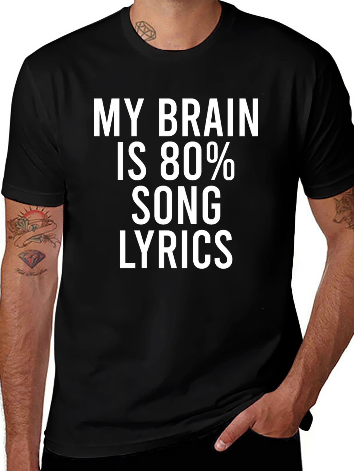 Brain Song Lyrics Graphic Tee
