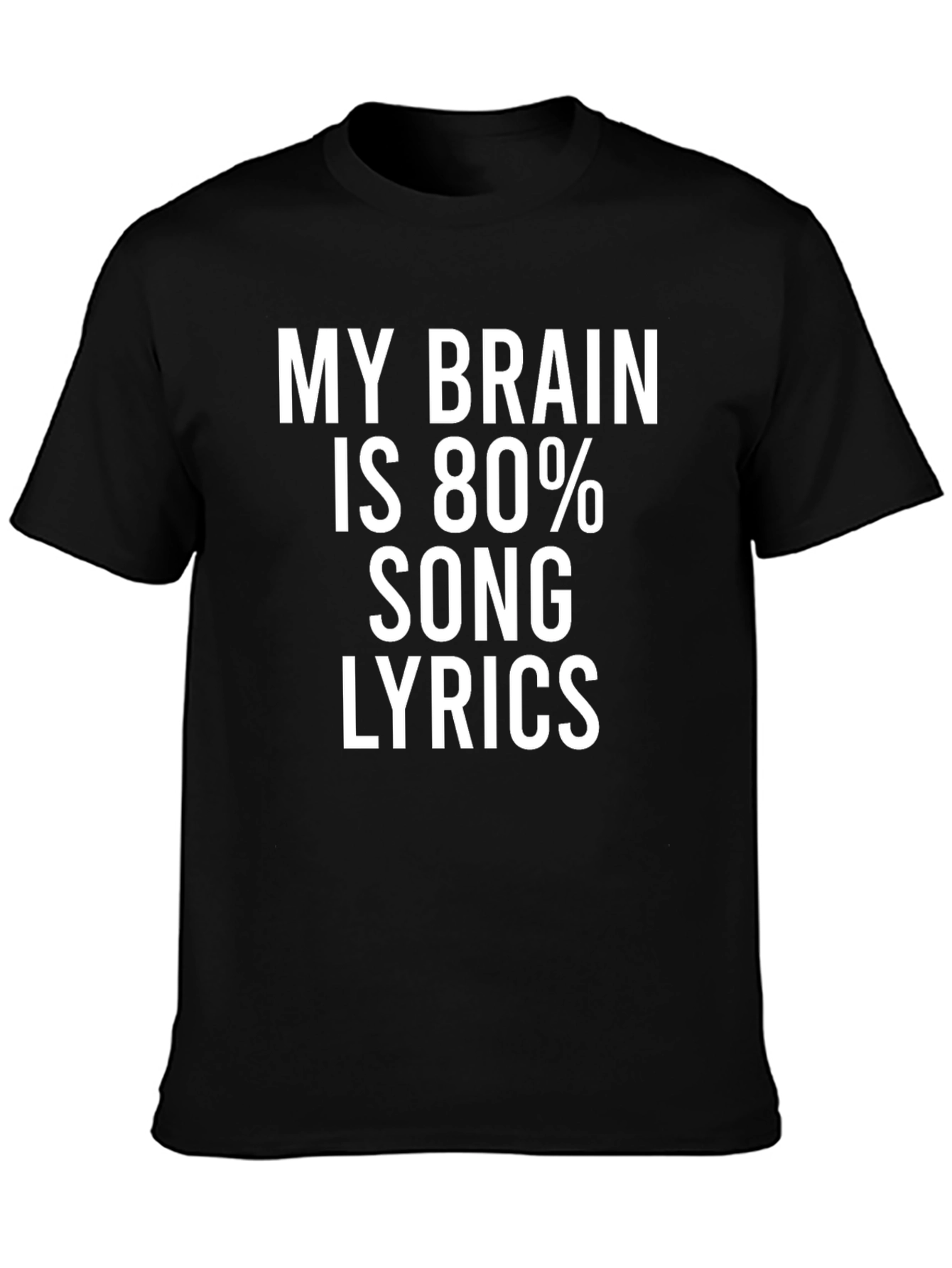 Brain Song Lyrics Graphic Tee