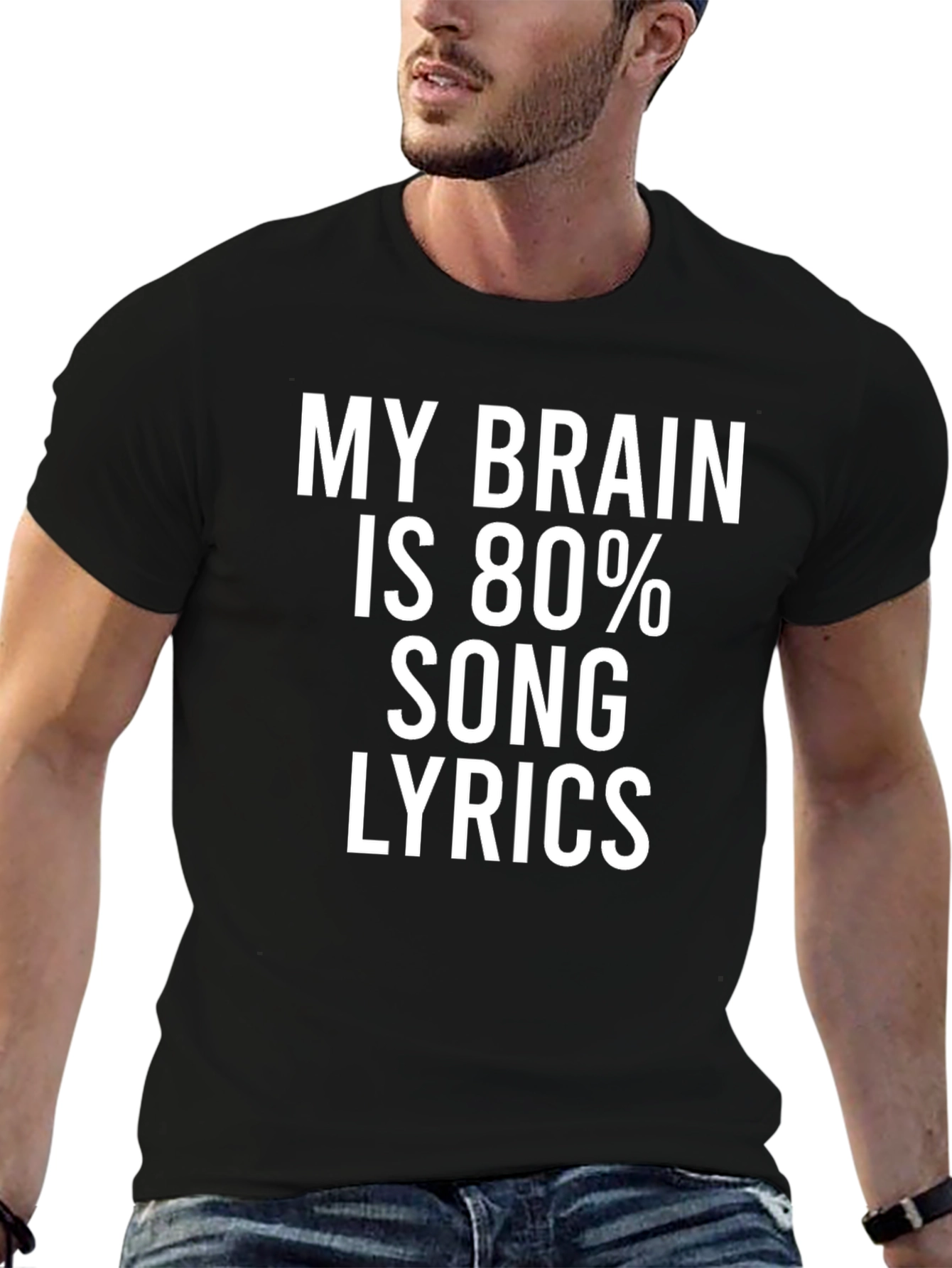 Brain Song Lyrics Graphic Tee