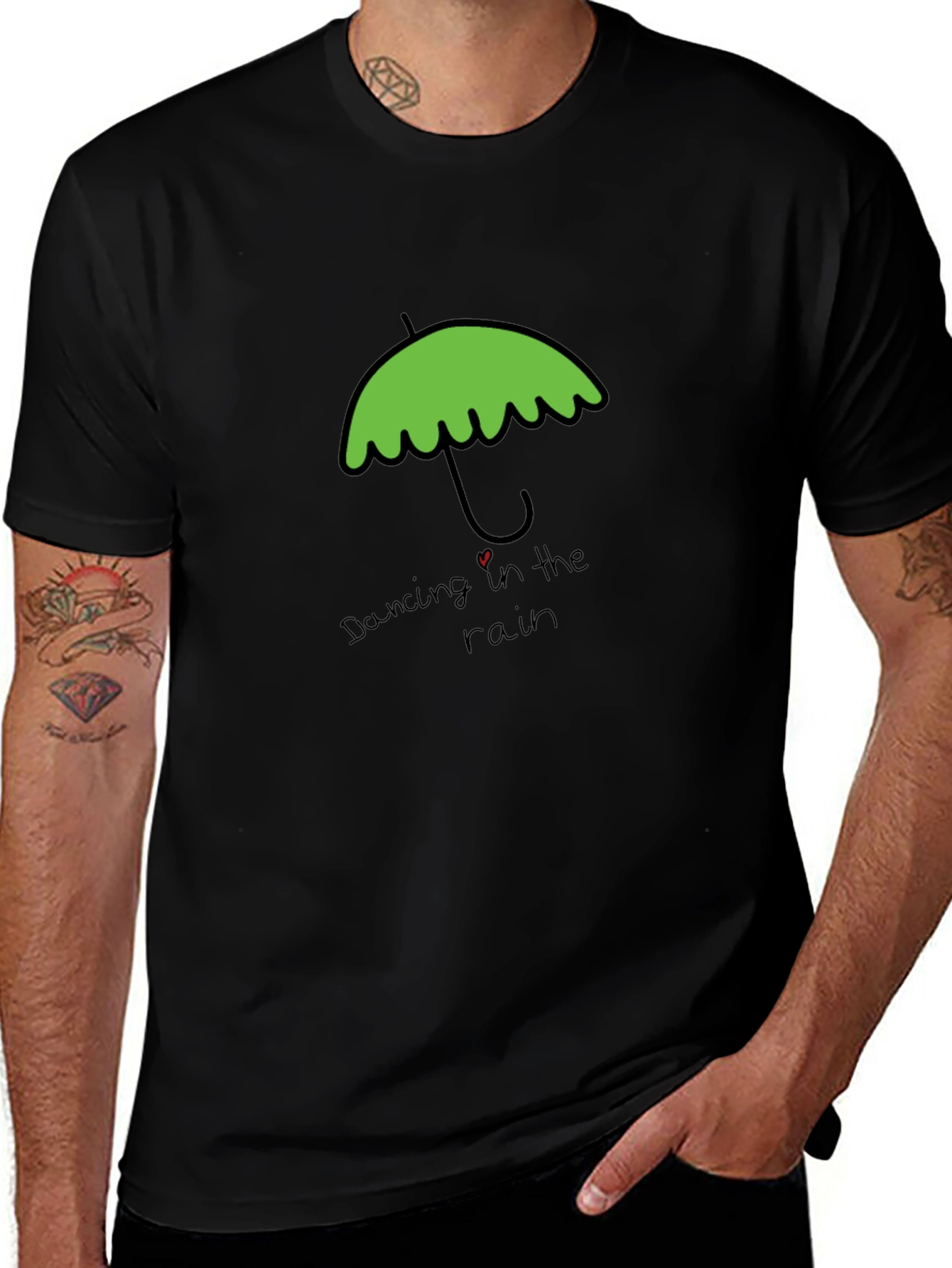 Dancing in the Rain Black T-Shirt