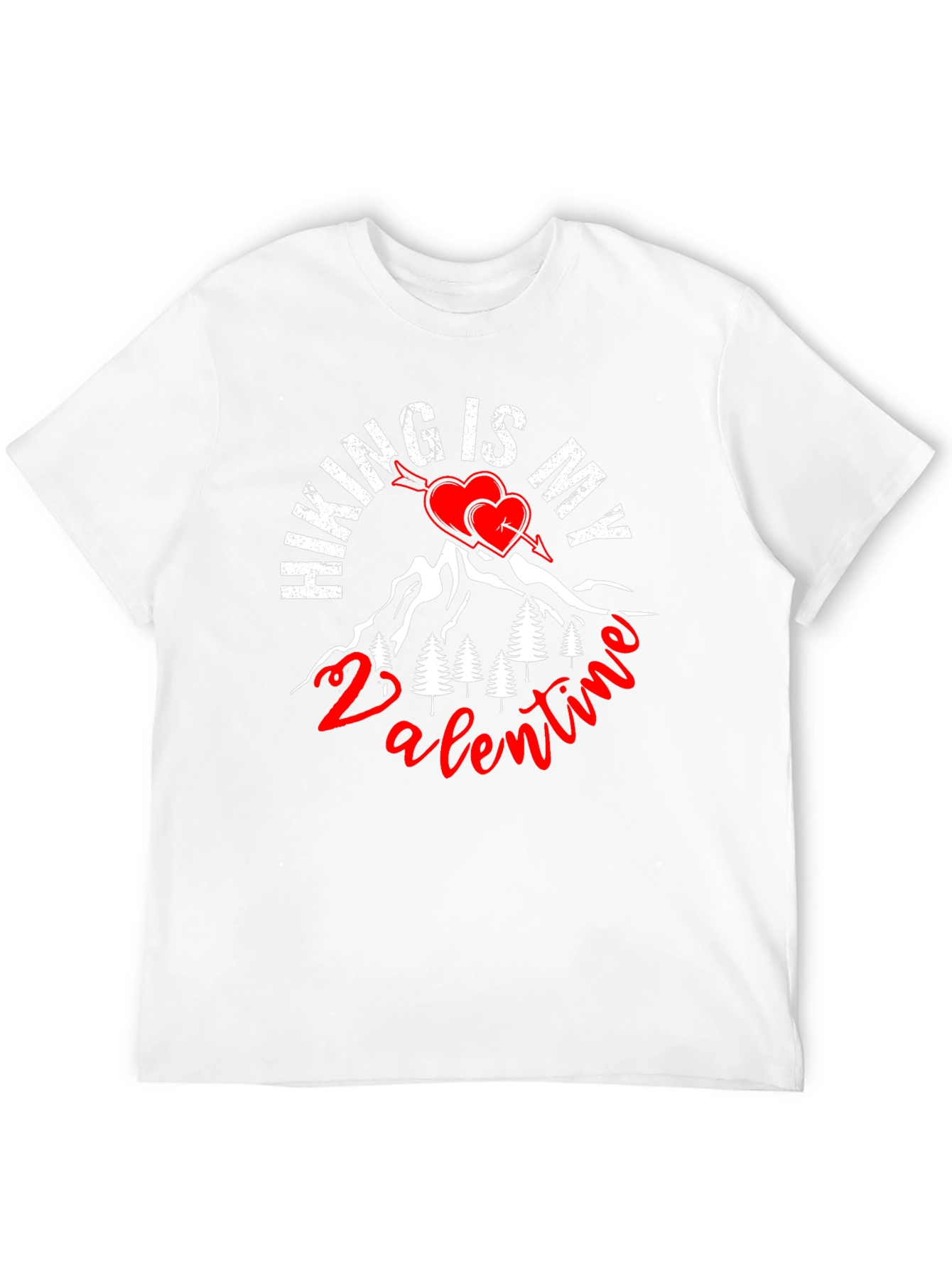 Hiking is My Valentine Graphic Tee