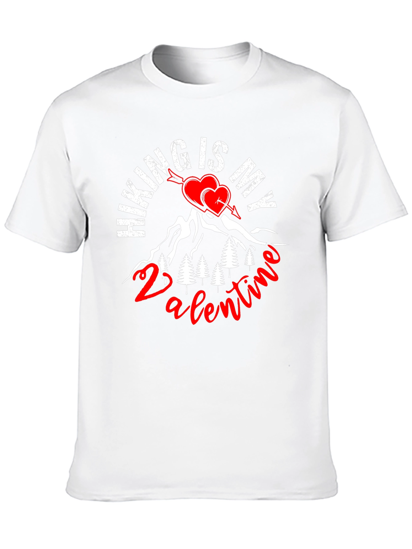 Hiking is My Valentine Graphic Tee