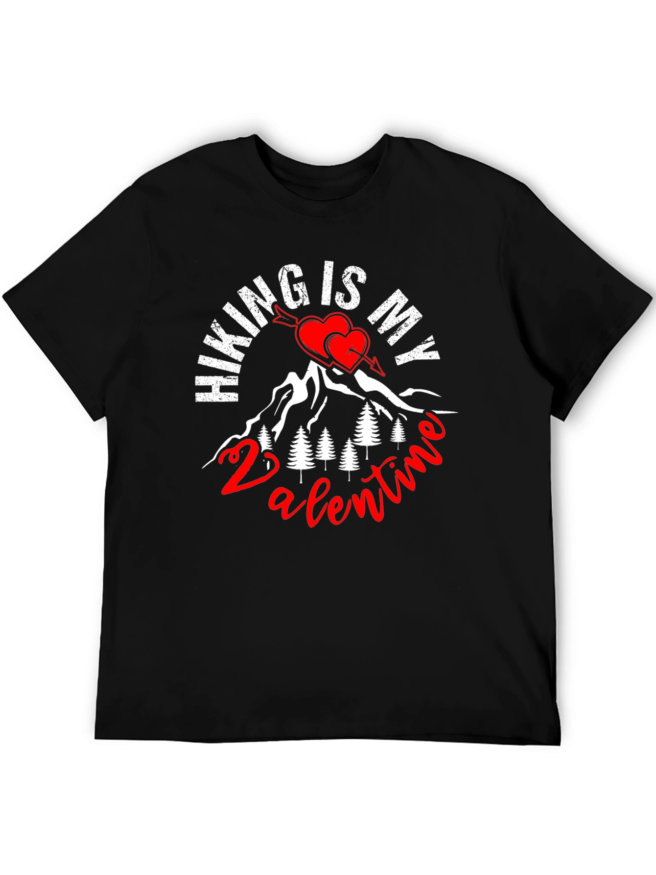 Hiking is My Valentine Graphic Tee