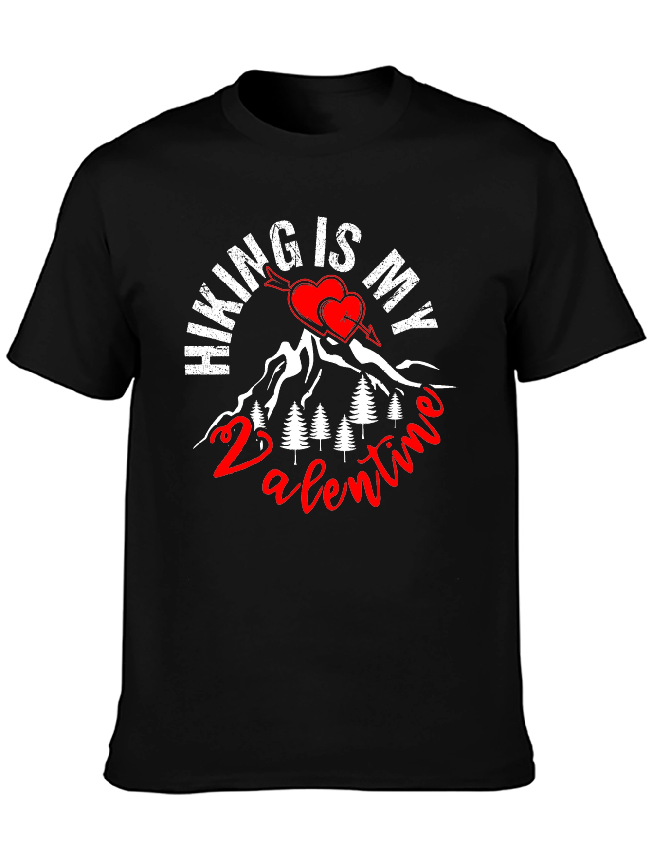 Hiking is My Valentine Graphic Tee
