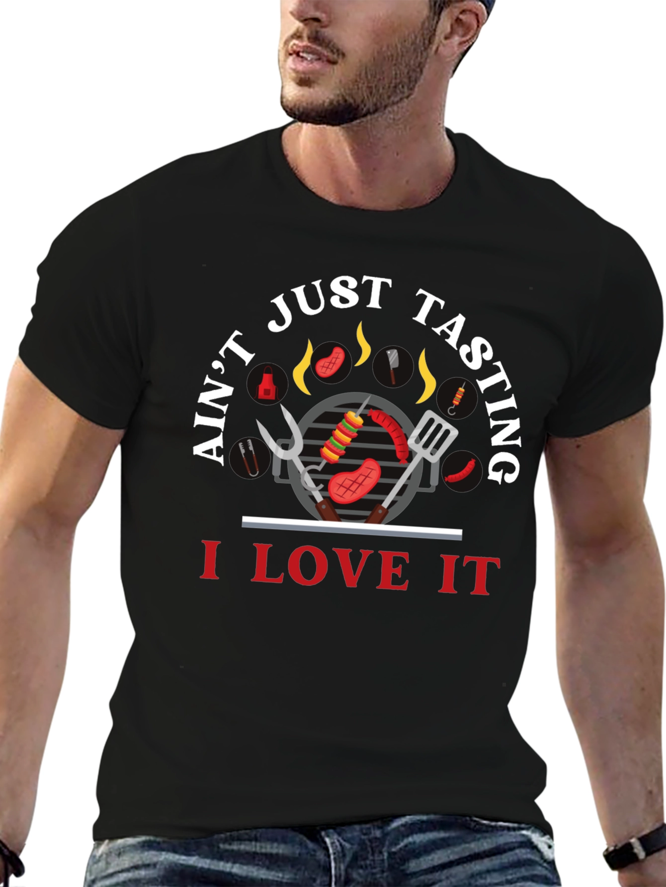 BBQ Lover T-Shirt - Aint Just Tasting!
