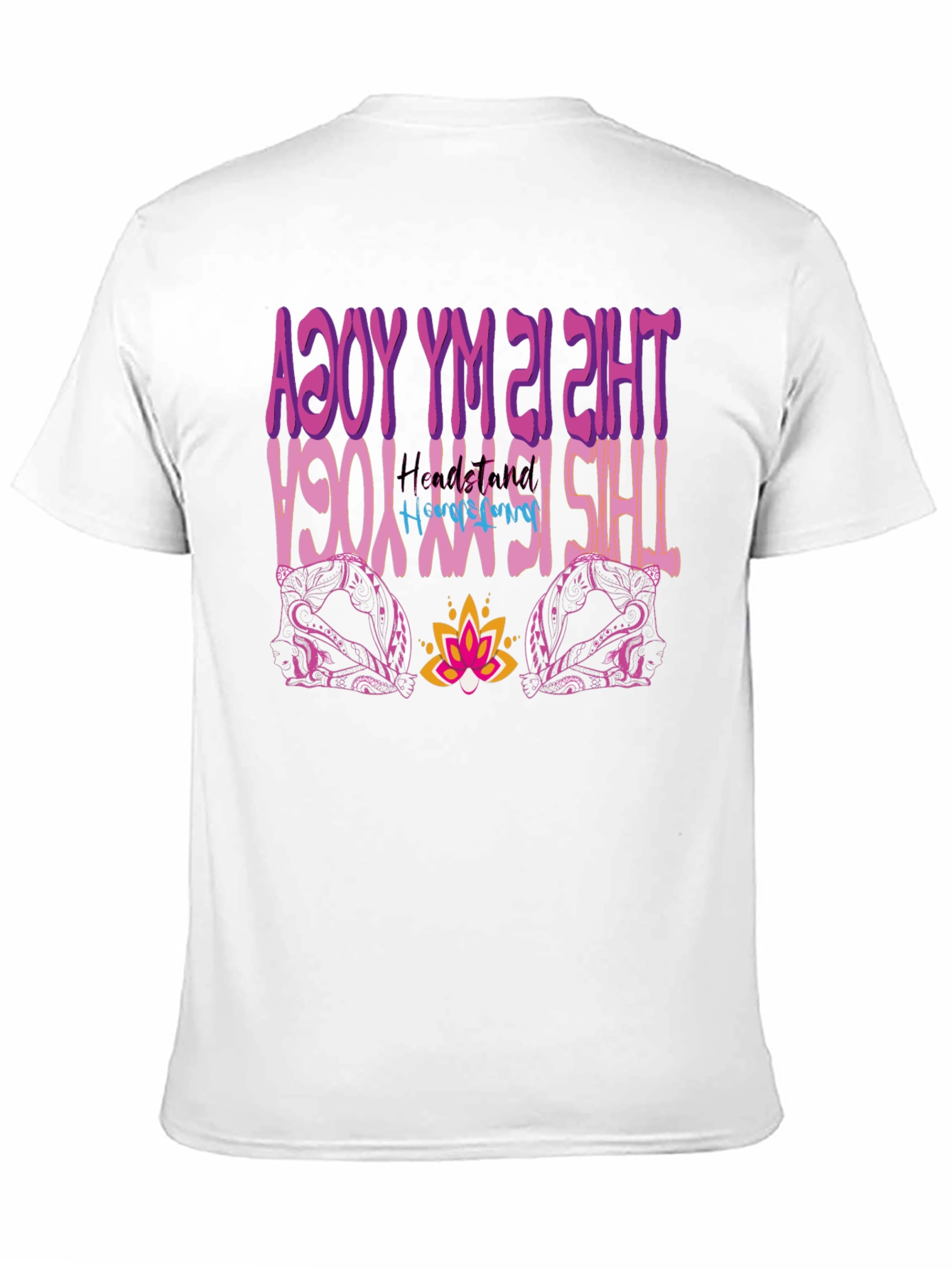 Yoga Headstand Mens Graphic Tee