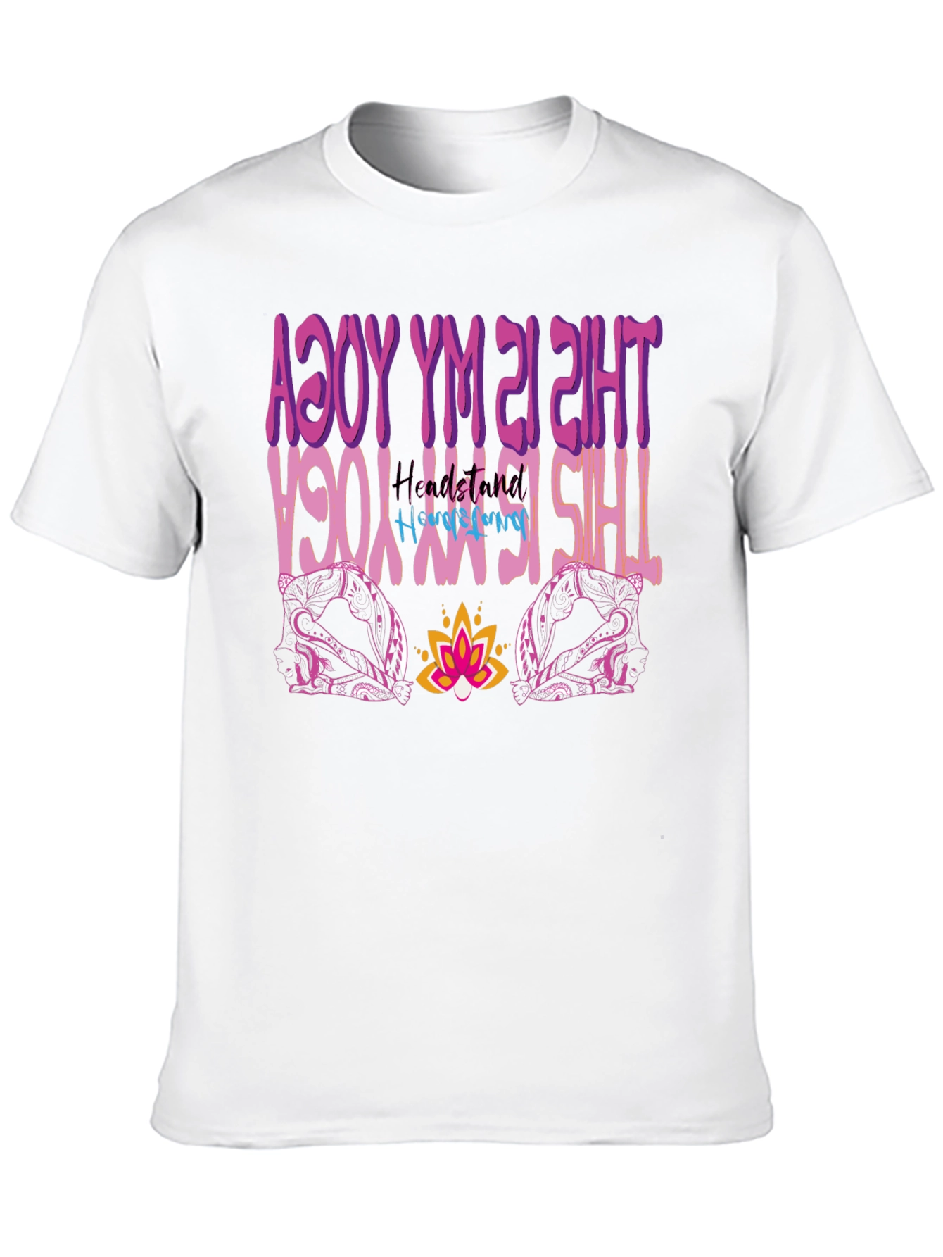Yoga Headstand Mens Graphic Tee