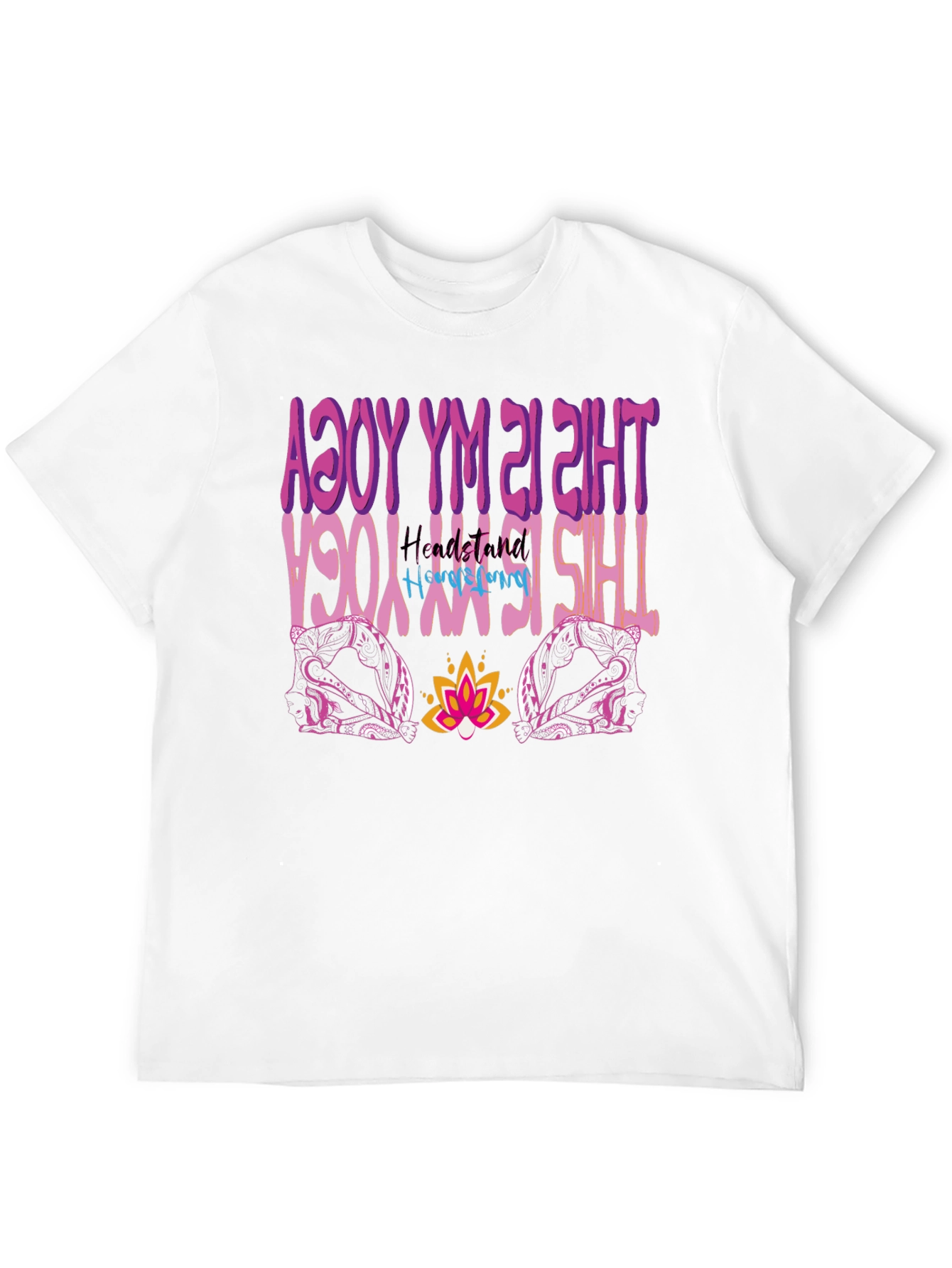Yoga Headstand Mens Graphic Tee