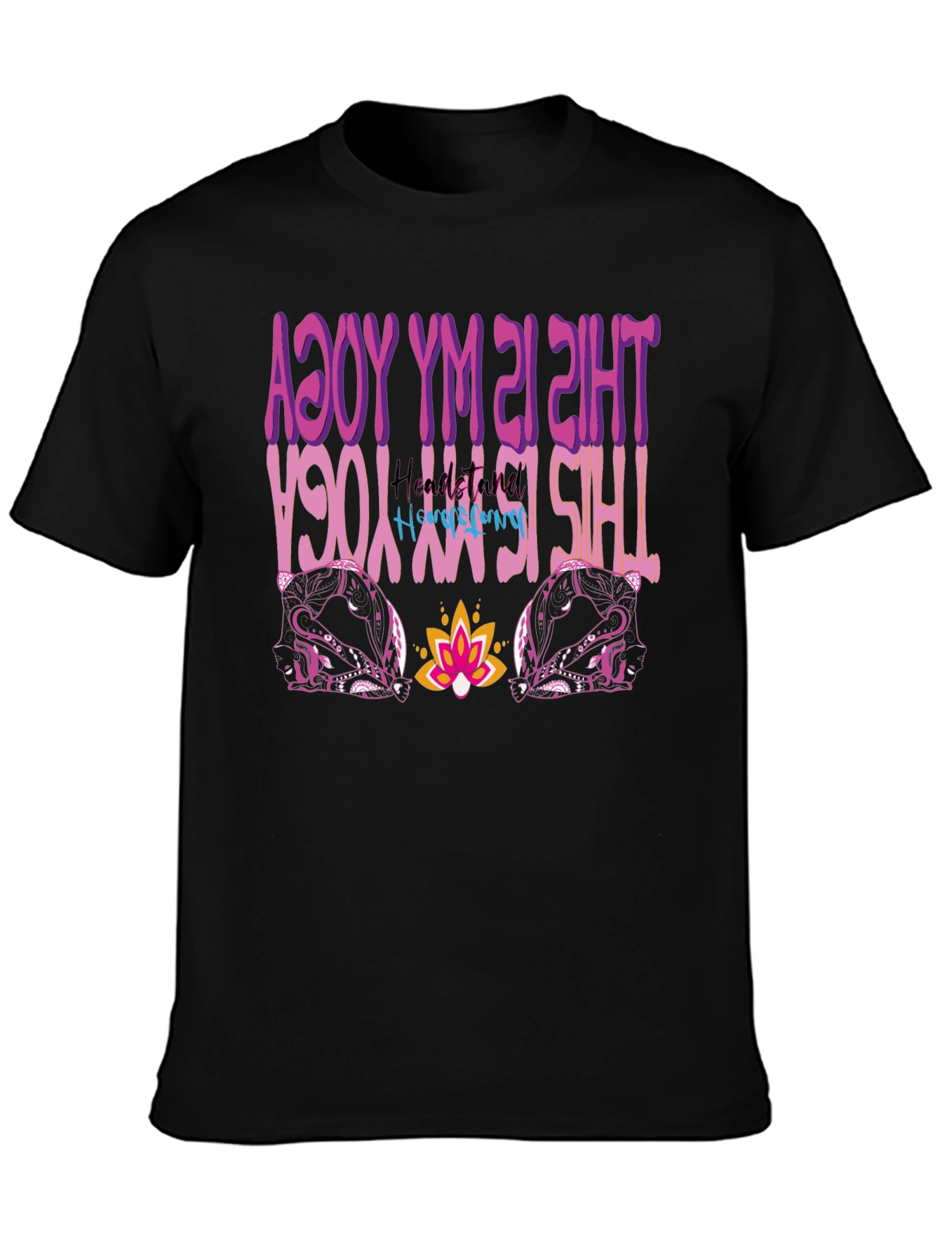 Yoga Headstand Mens Graphic Tee