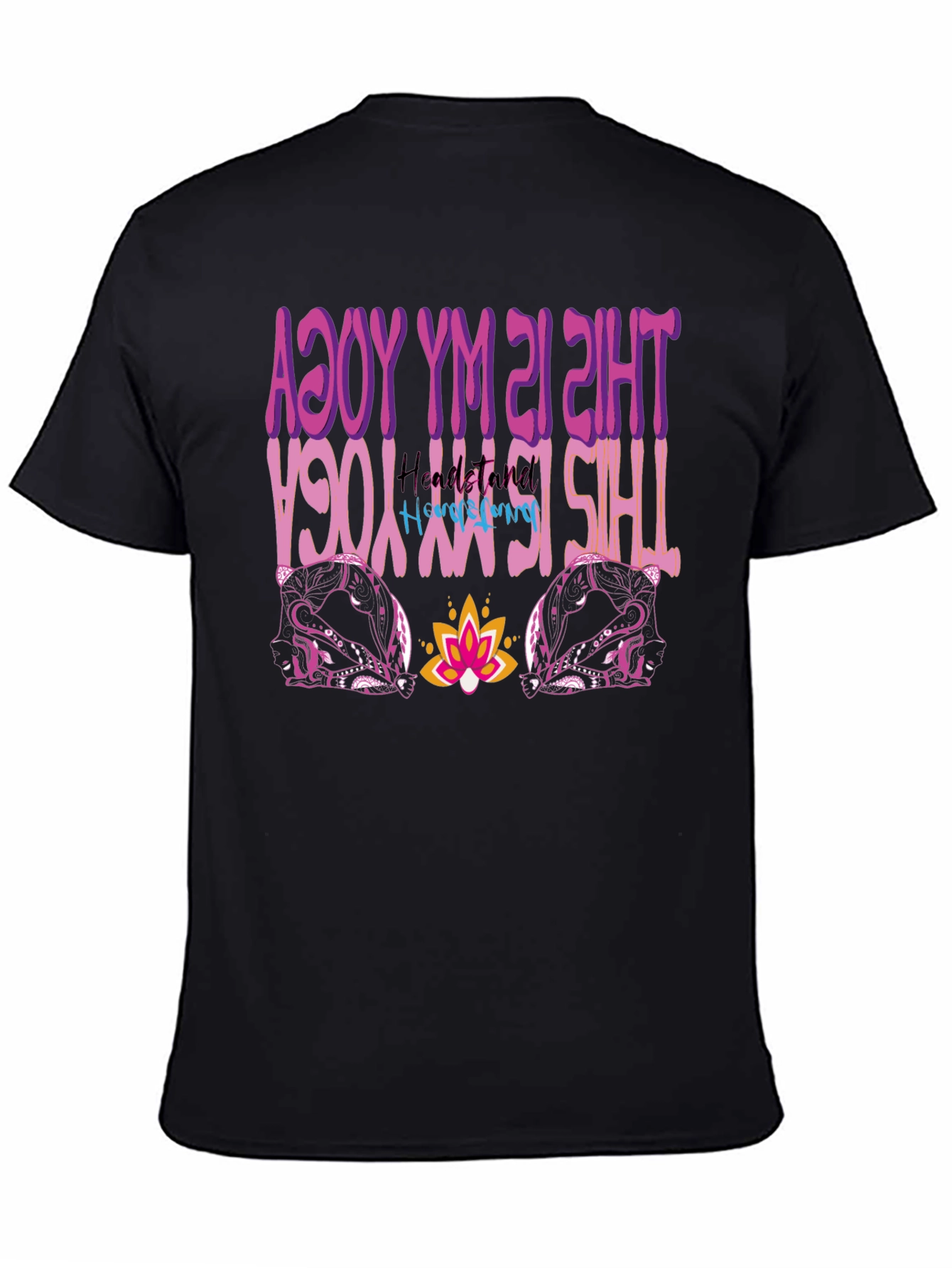 Yoga Headstand Mens Graphic Tee